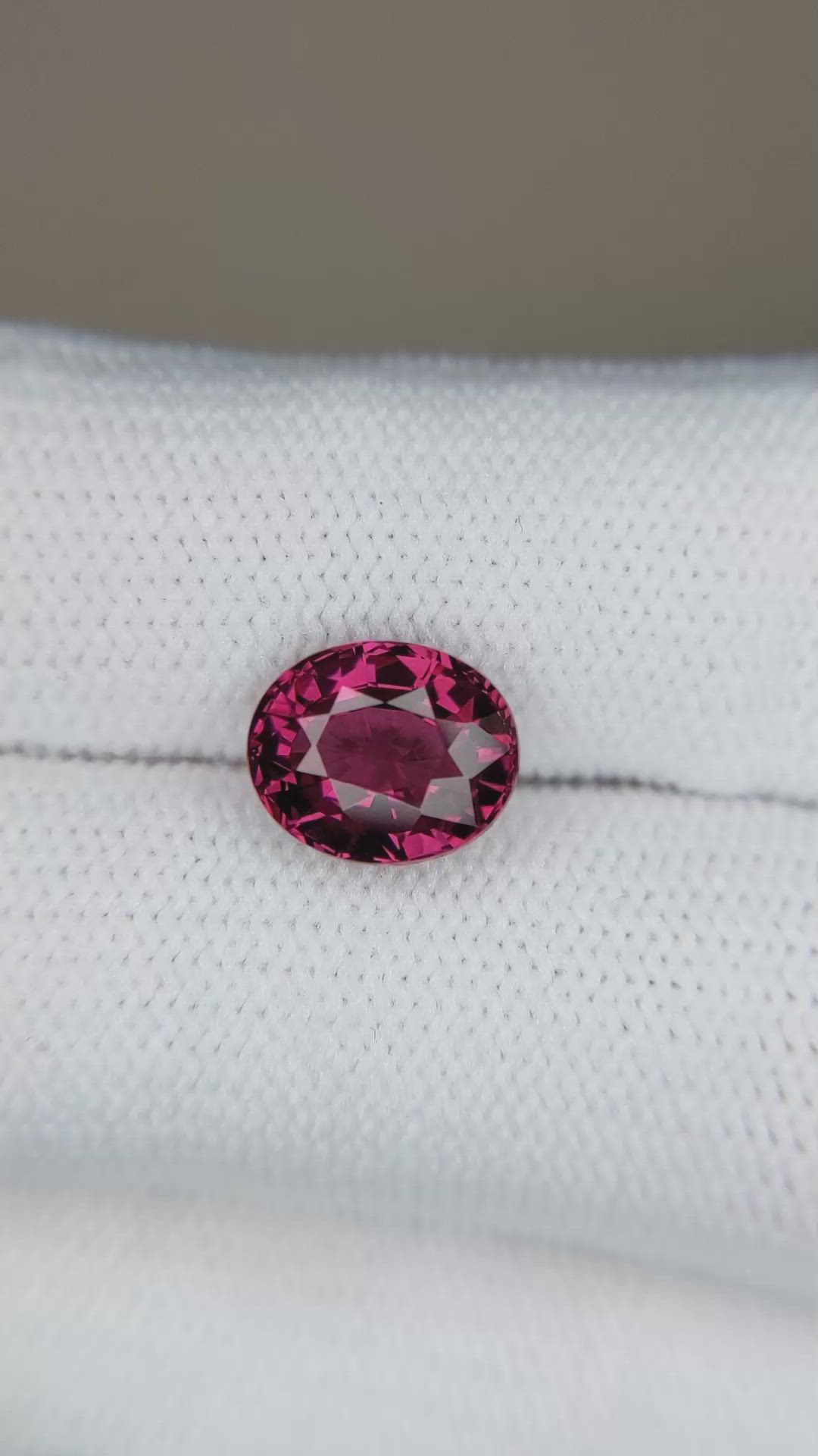 3.01 Ct. Pinkish Red Garnet from Madagascar Size Video
