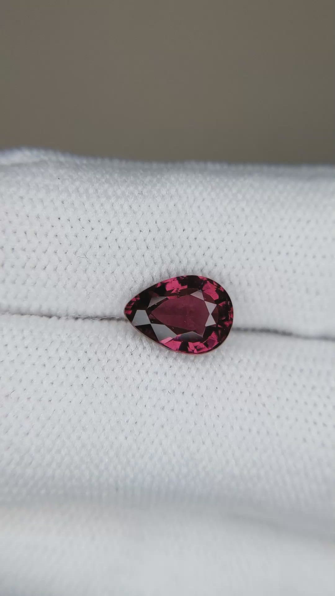 2.40 Ct. Purplish Red Garnet from Madagascar Size Video