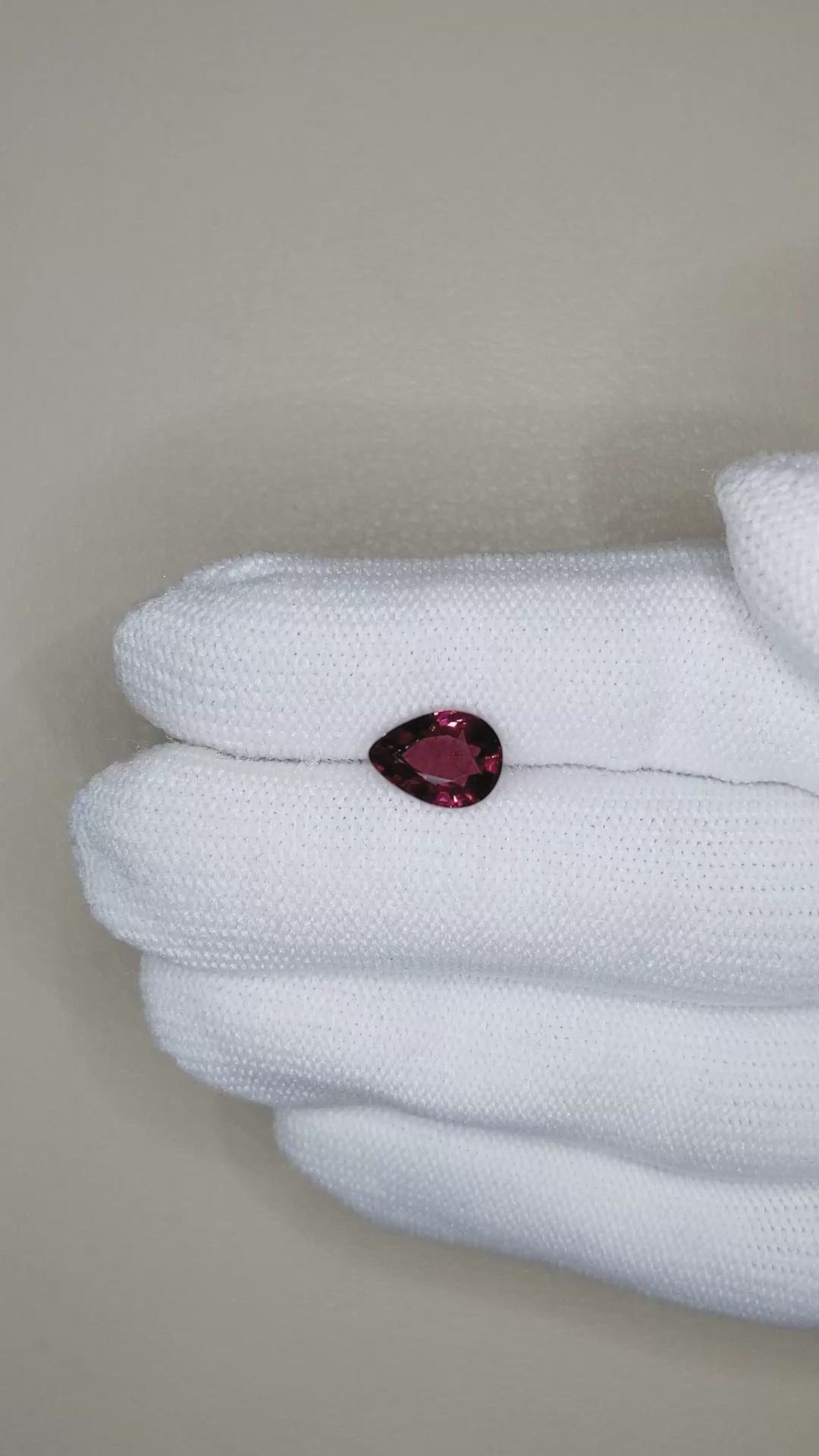 2.40 Ct. Purplish Red Garnet from Madagascar Size Video
