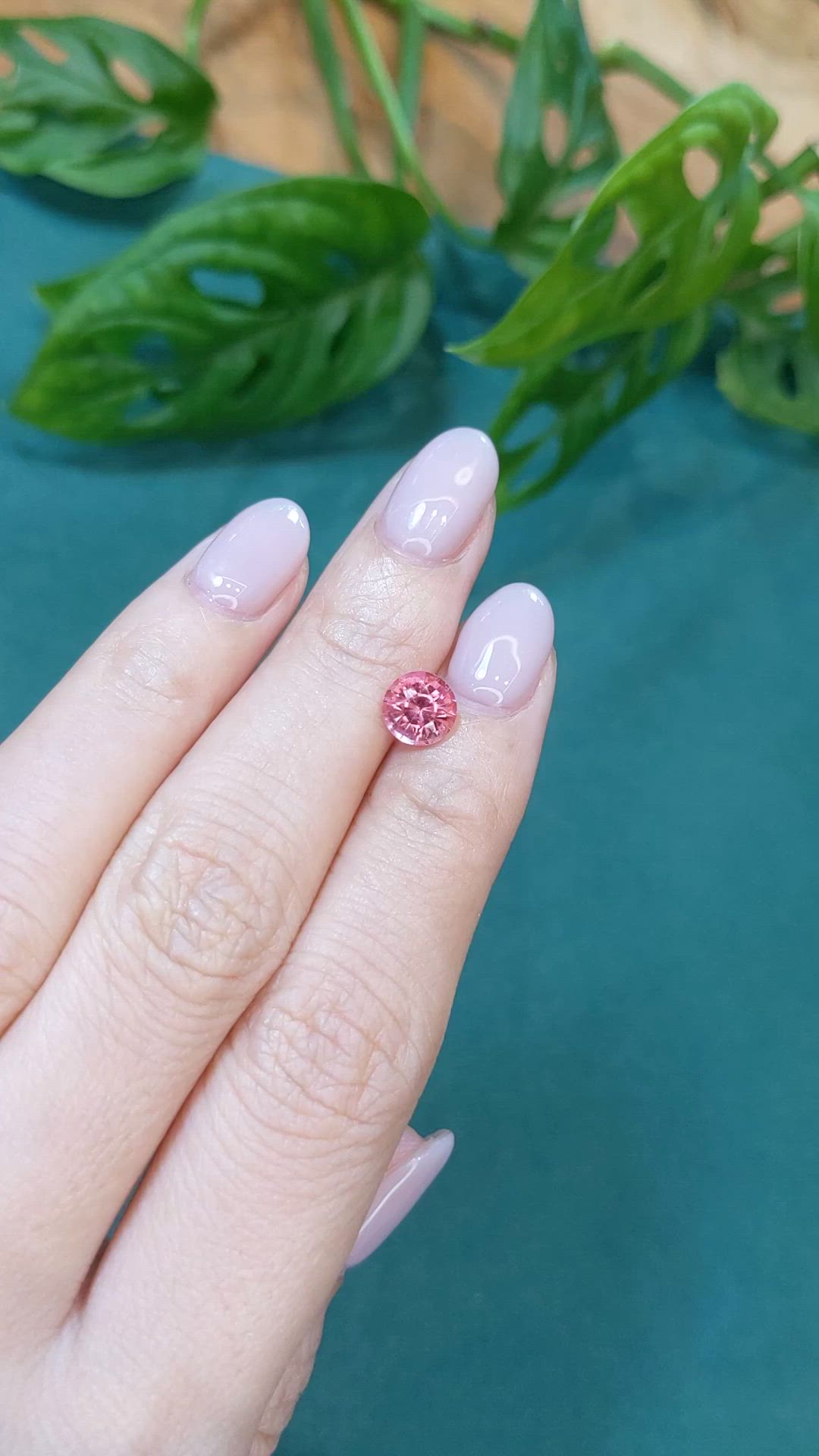 1.30 Ct. Pink Tourmaline from Madagascar Size Video