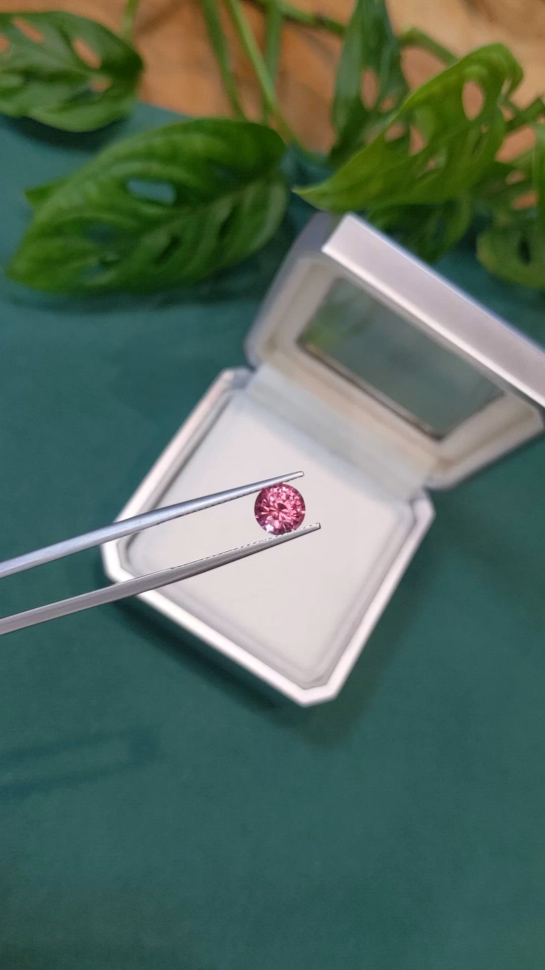 1.30 Ct. Pink Tourmaline from Thailand Size Video