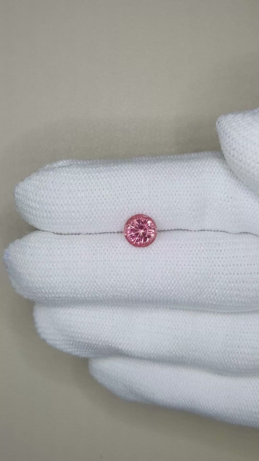 1.30 Ct. Pink Tourmaline from Thailand Size Video