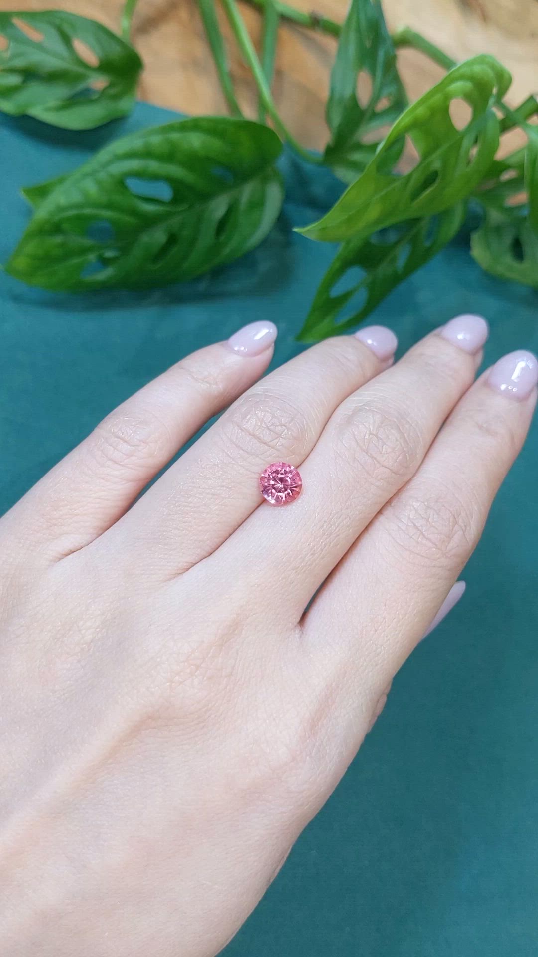 1.30 Ct. Pink Tourmaline from Thailand Size Video