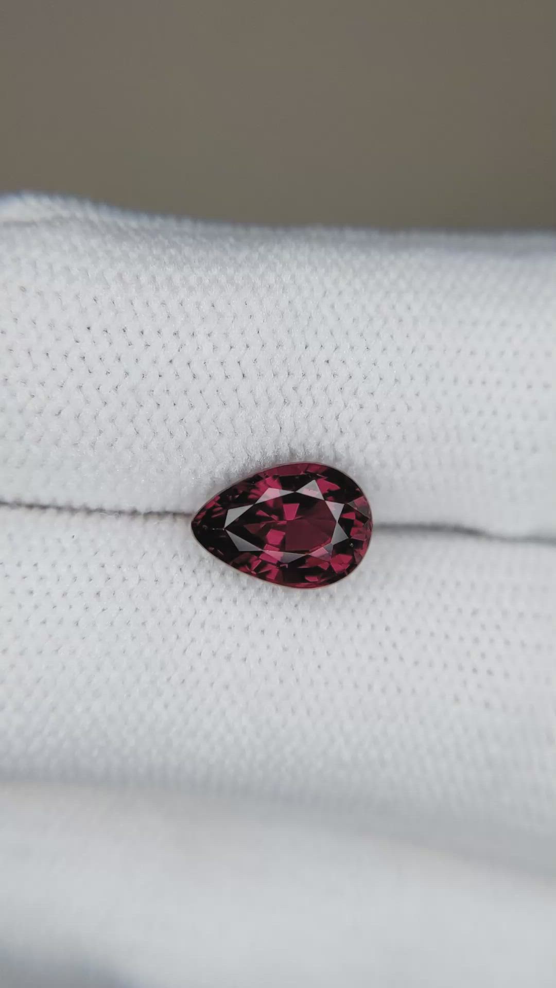 2.41 Ct. Purplish Red Garnet from Madagascar Size Video