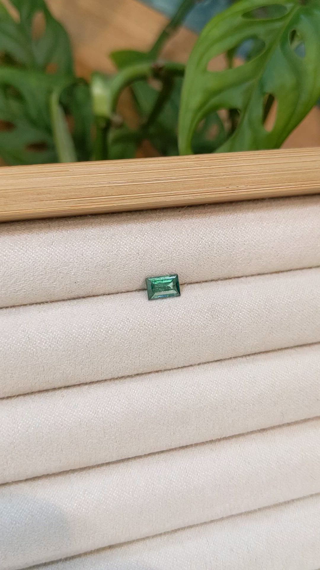0.55 Ct. Green Grandidierite from Madagascar Size Video