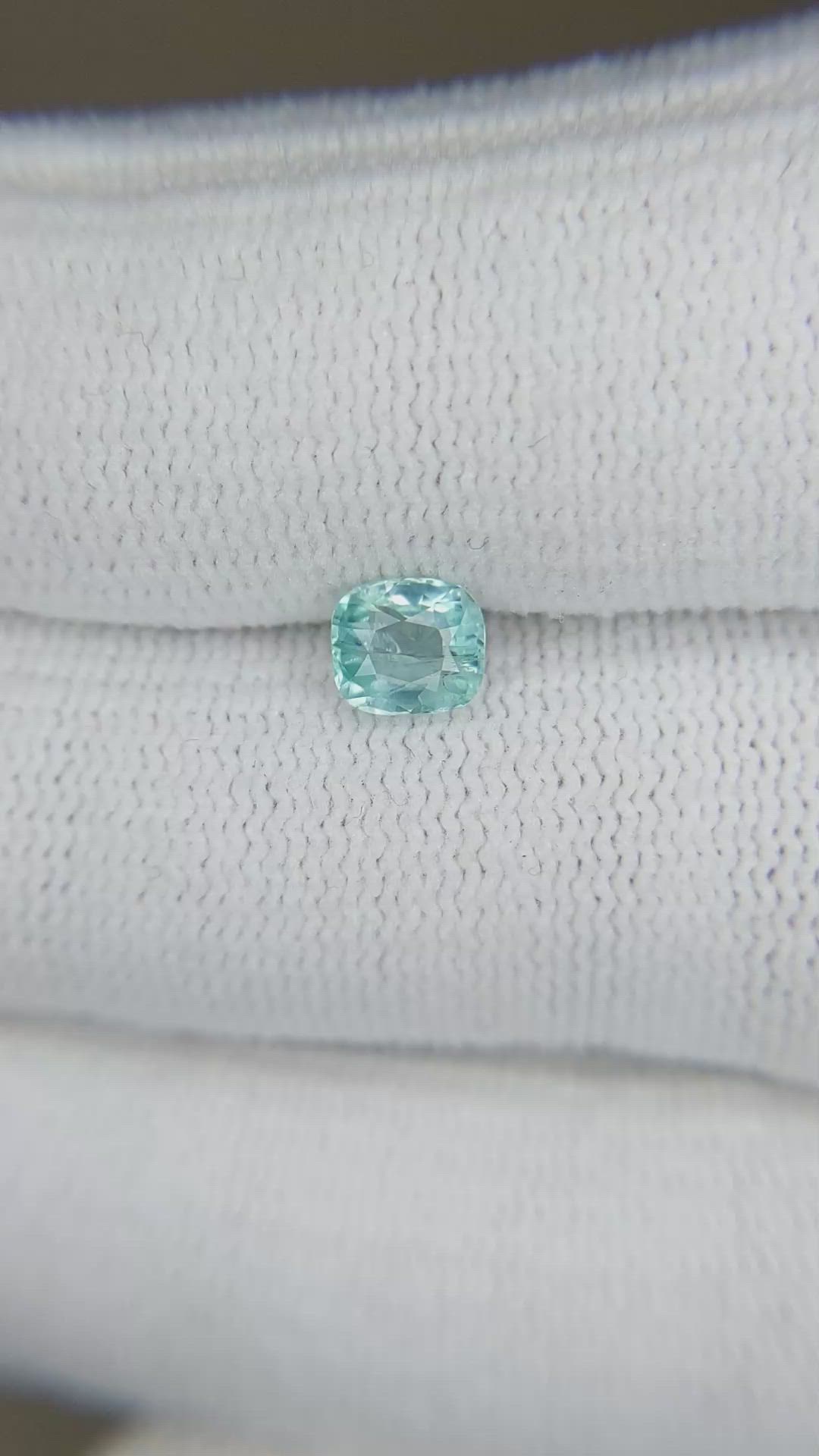 0.64 Ct. Green Grandidierite from Madagascar Size Video