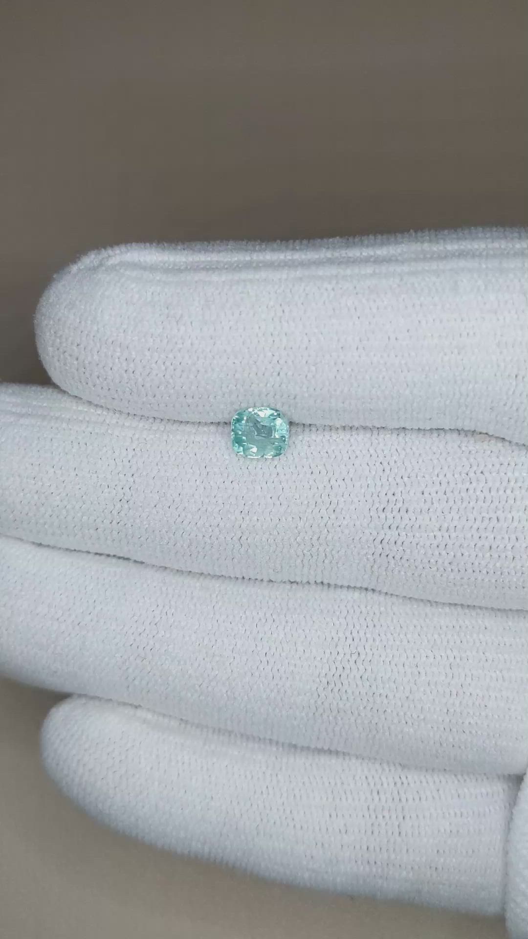 0.64 Ct. Green Grandidierite from Madagascar Size Video