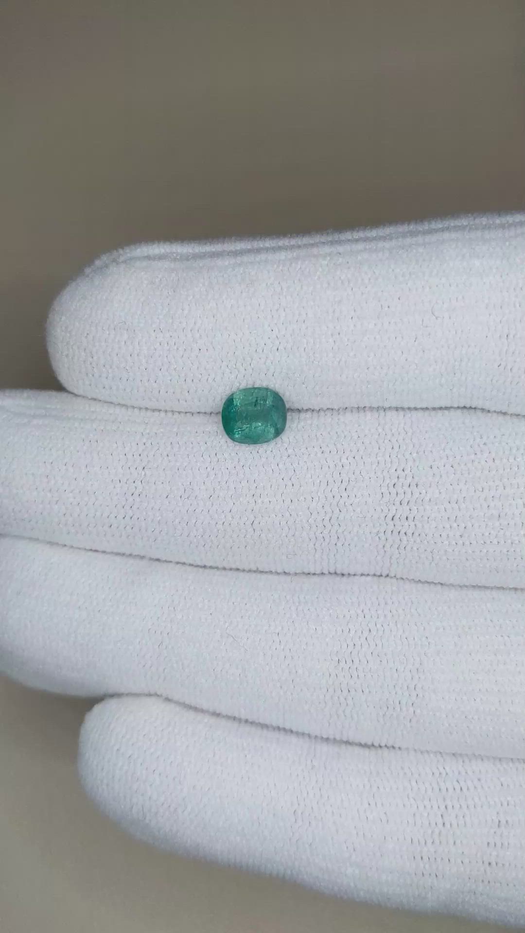 0.82 Ct. Green Grandidierite from Madagascar Size Video