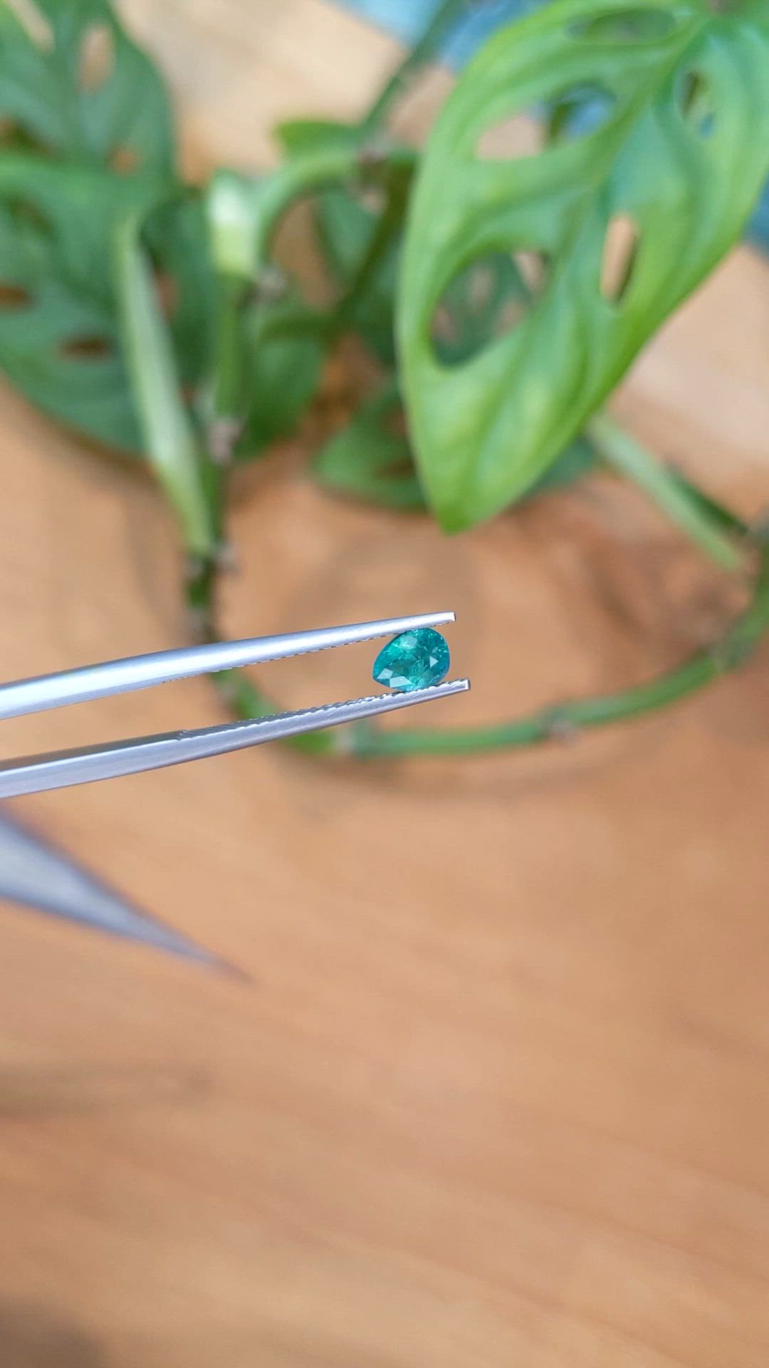 0.42 Ct. Green Grandidierite from Madagascar Size Video