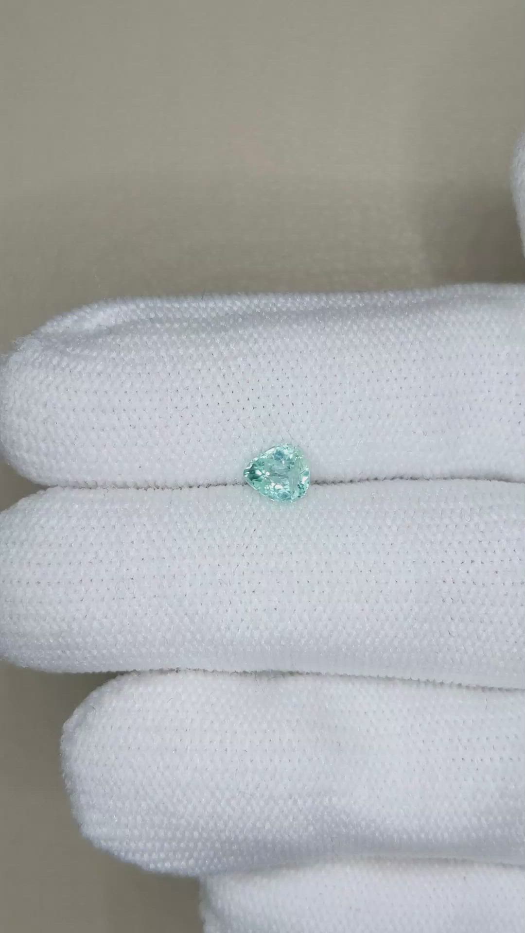 0.51 Ct. Green Grandidierite from Madagascar Size Video