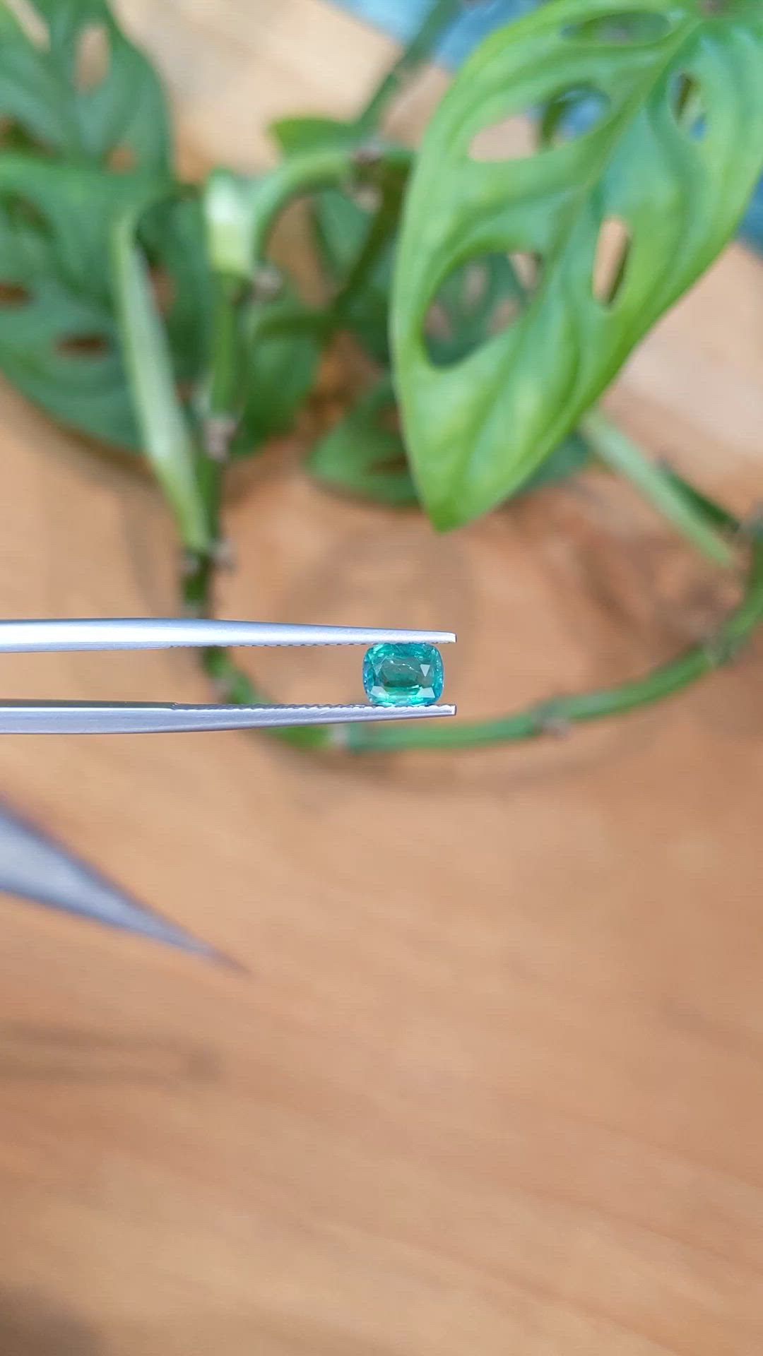 0.69 Ct. Green Grandidierite from Madagascar Size Video