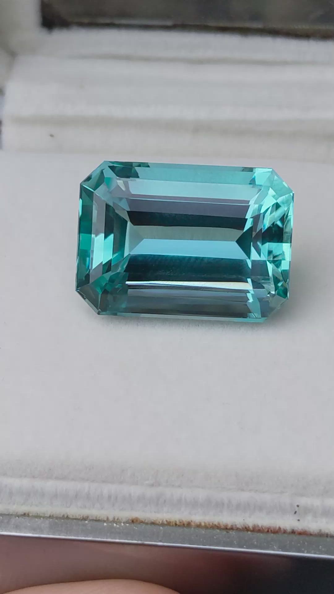 30.36 Ct. Blue Aquamarine from Brazil Size Video