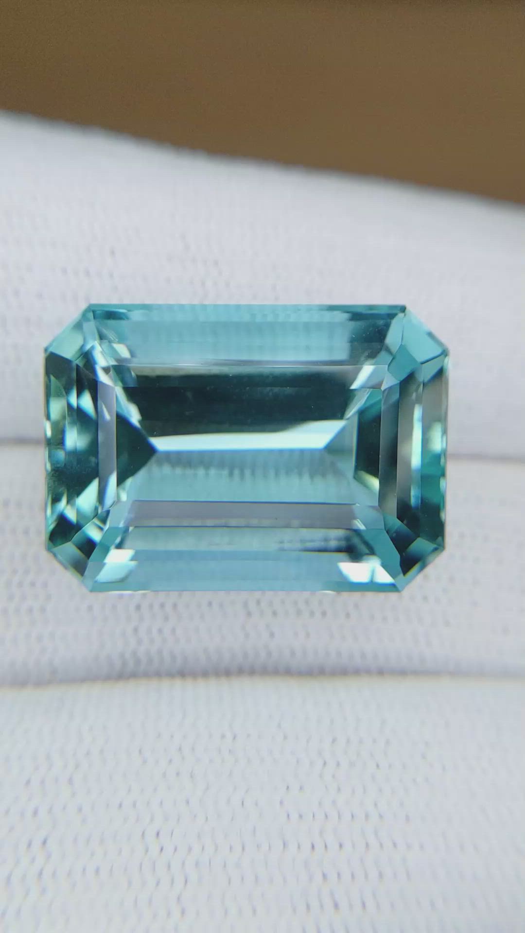 30.36 Ct. Blue Aquamarine from Brazil Size Video