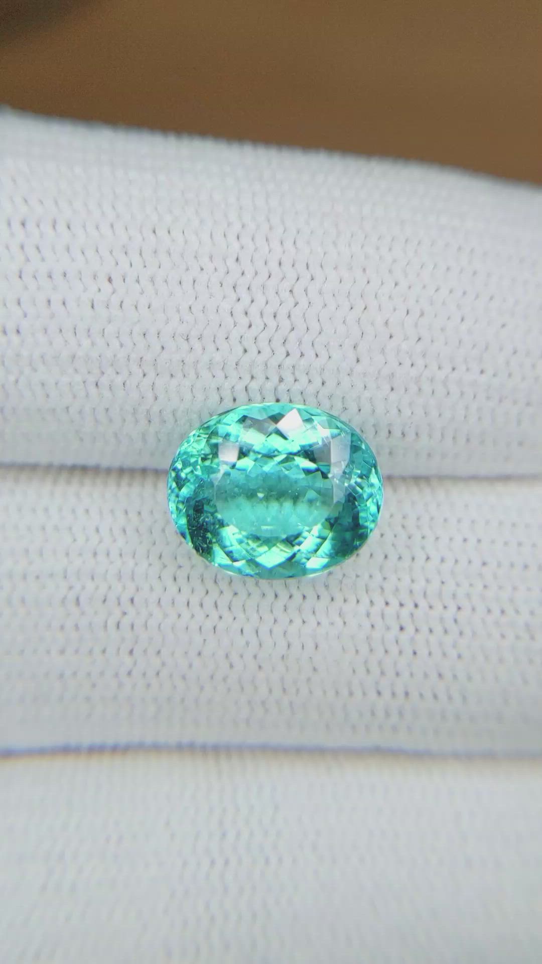 4.20 Ct. Paraiba Tourmaline from Mozambique Size Video