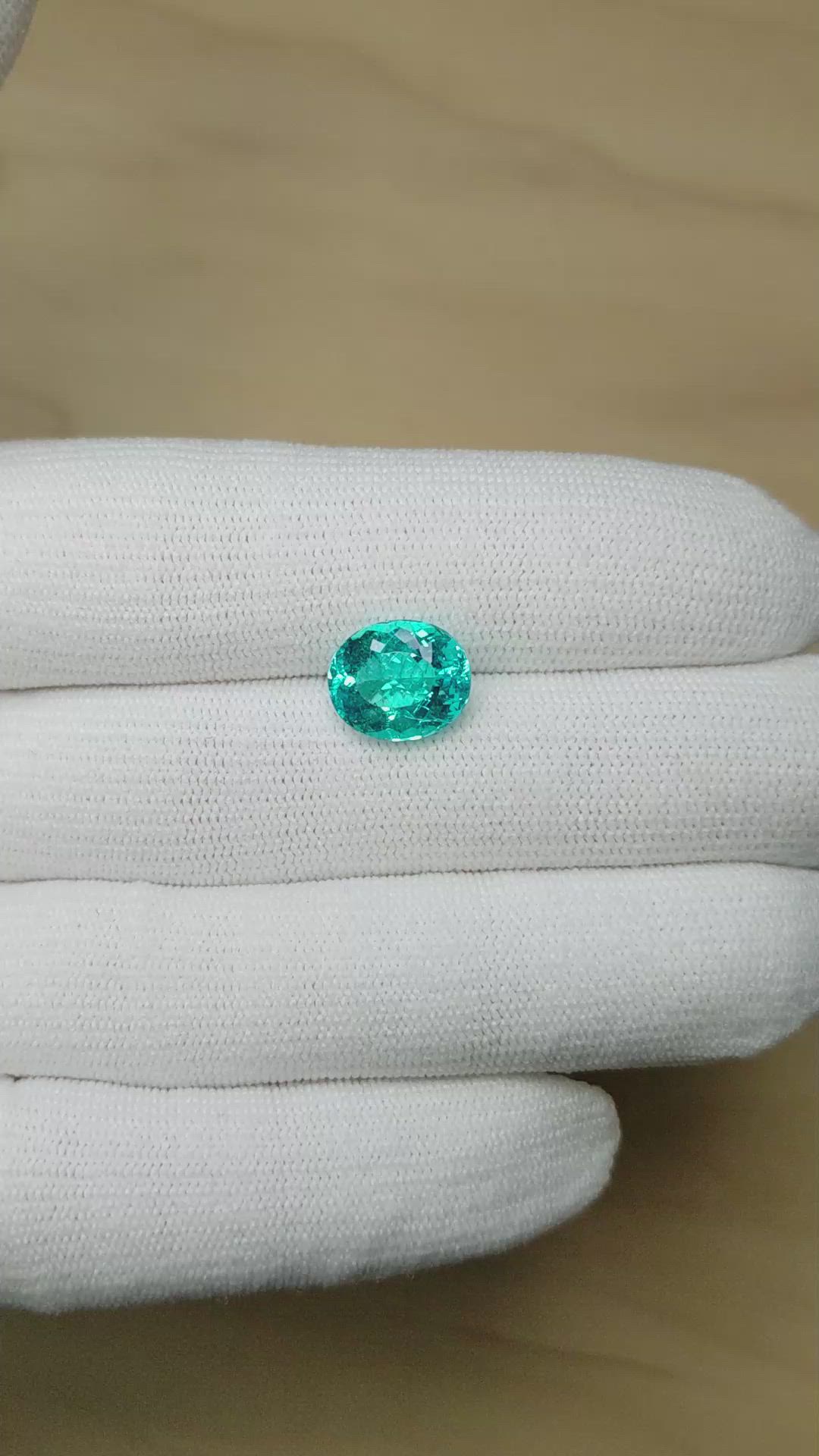 4.20 Ct. Paraiba Tourmaline from Mozambique Size Video