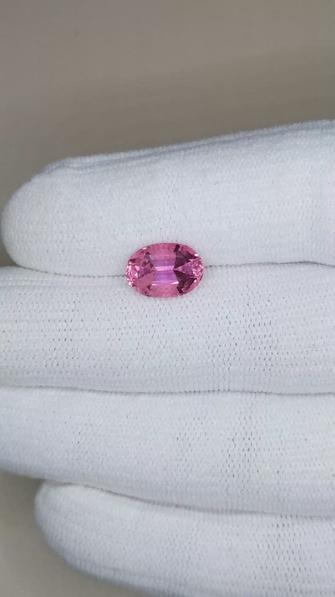 2.90 Ct. Pink Tourmaline from Mozambique Size Video