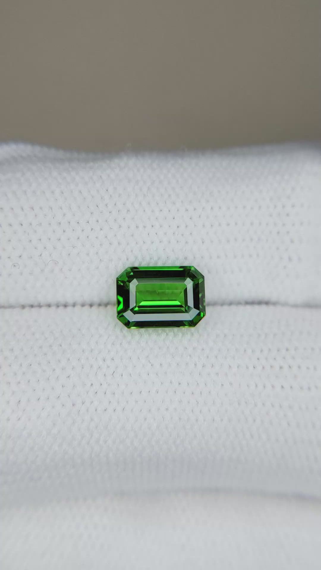 1.58 Ct. Tsavorite Garnet from Tanzania Size Video