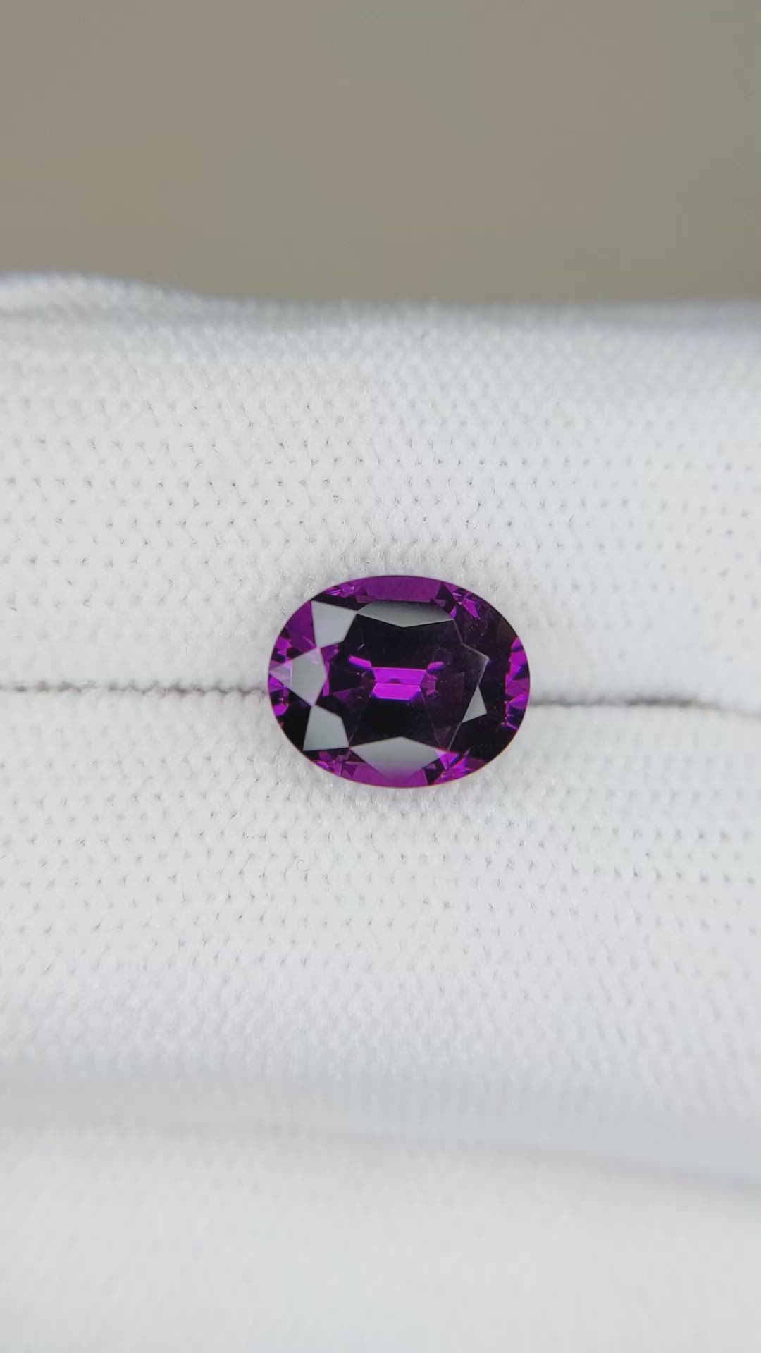 3.14 Ct. Purple Garnet from Mozambique Size Video