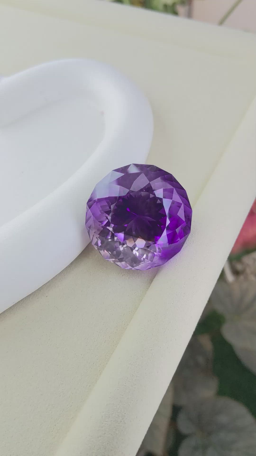 207.28 Ct. Purple Amethyst from Ceylon (Sri Lanka) Size Video