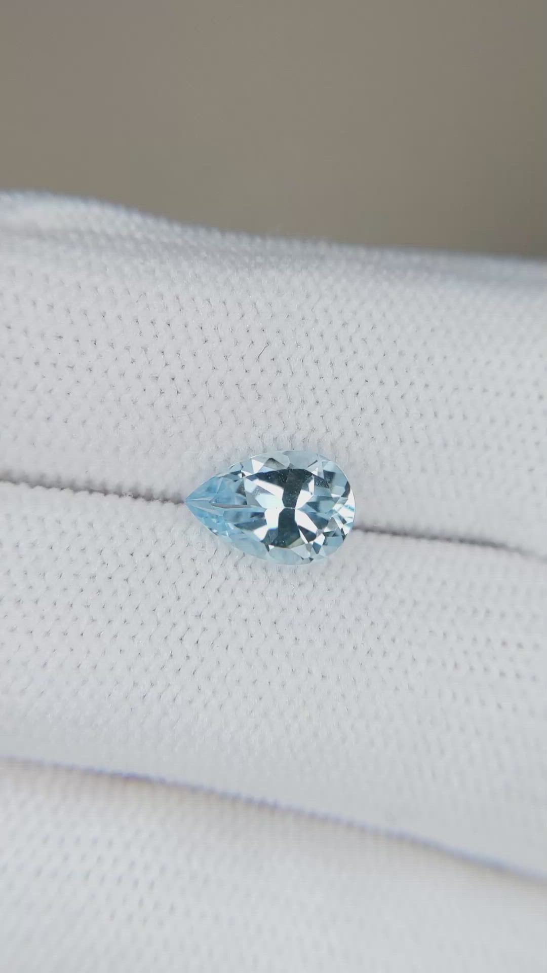 1.08 Ct. Blue Aquamarine from Brazil Size Video