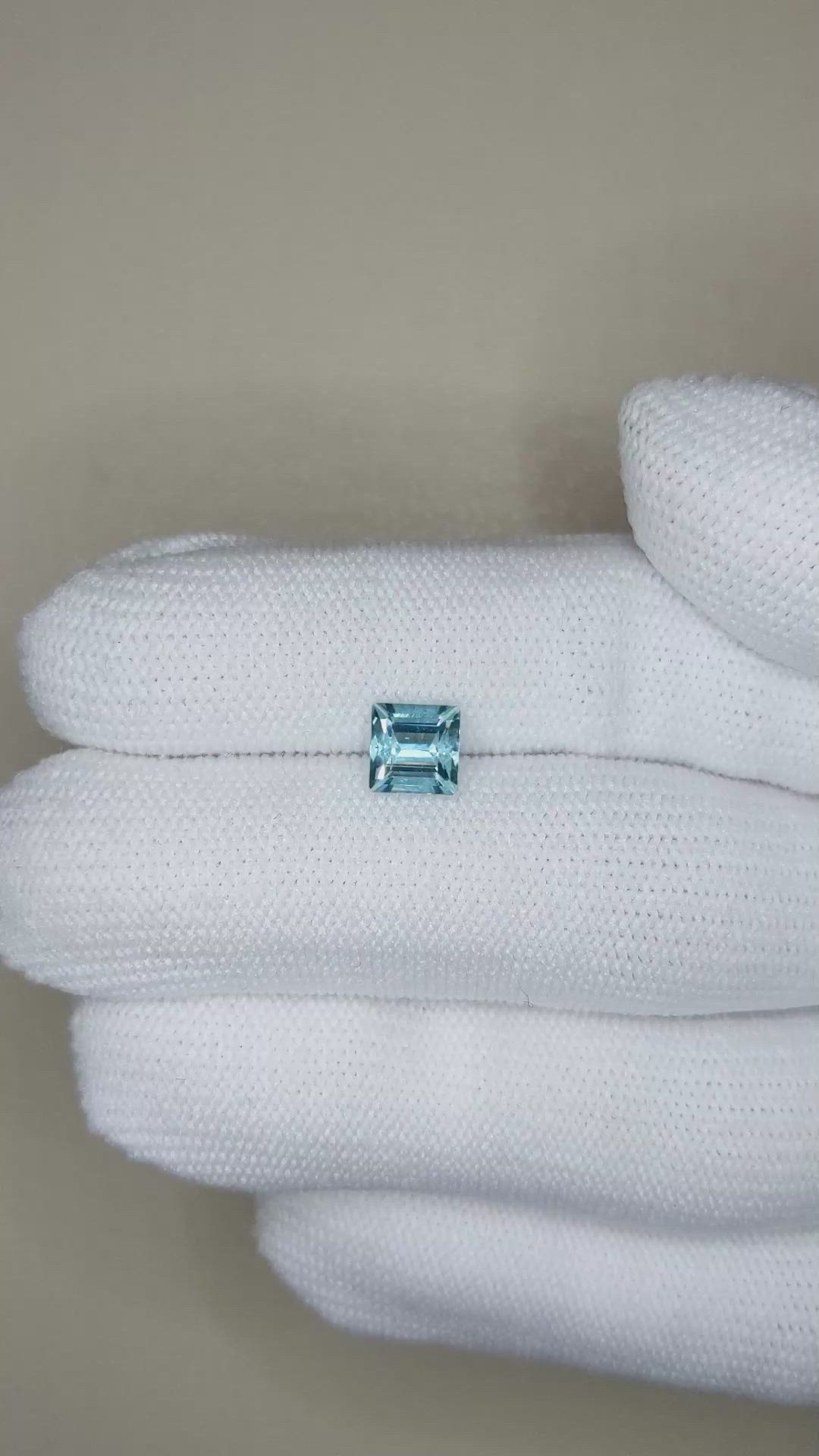 1.00 Ct. Blue Aquamarine from Nigeria Size Video