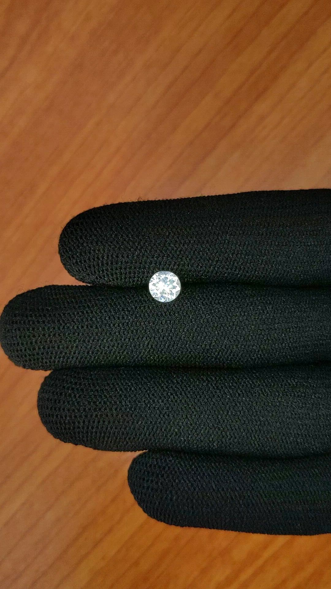 1.16 Ct. White Zircon from Ceylon (Sri Lanka) Size Video