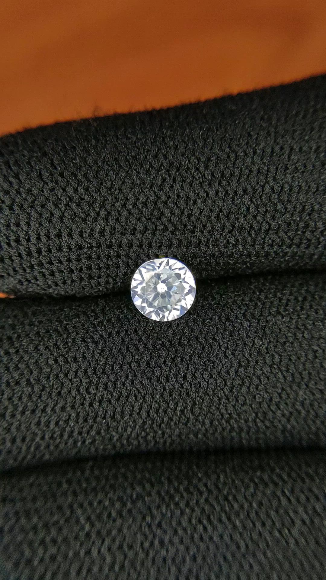 1.16 Ct. White Zircon from Ceylon (Sri Lanka) Size Video