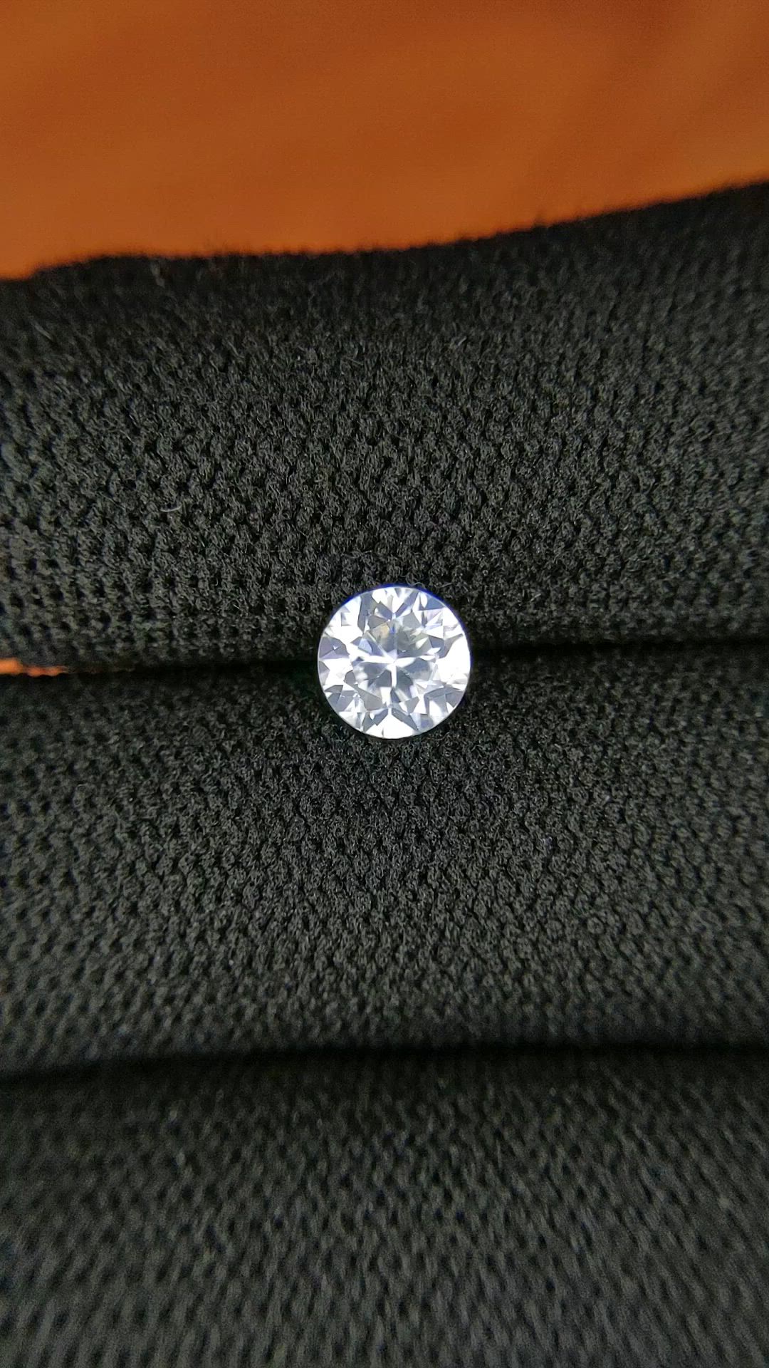 1.14 Ct. White Zircon from Ceylon (Sri Lanka) Size Video