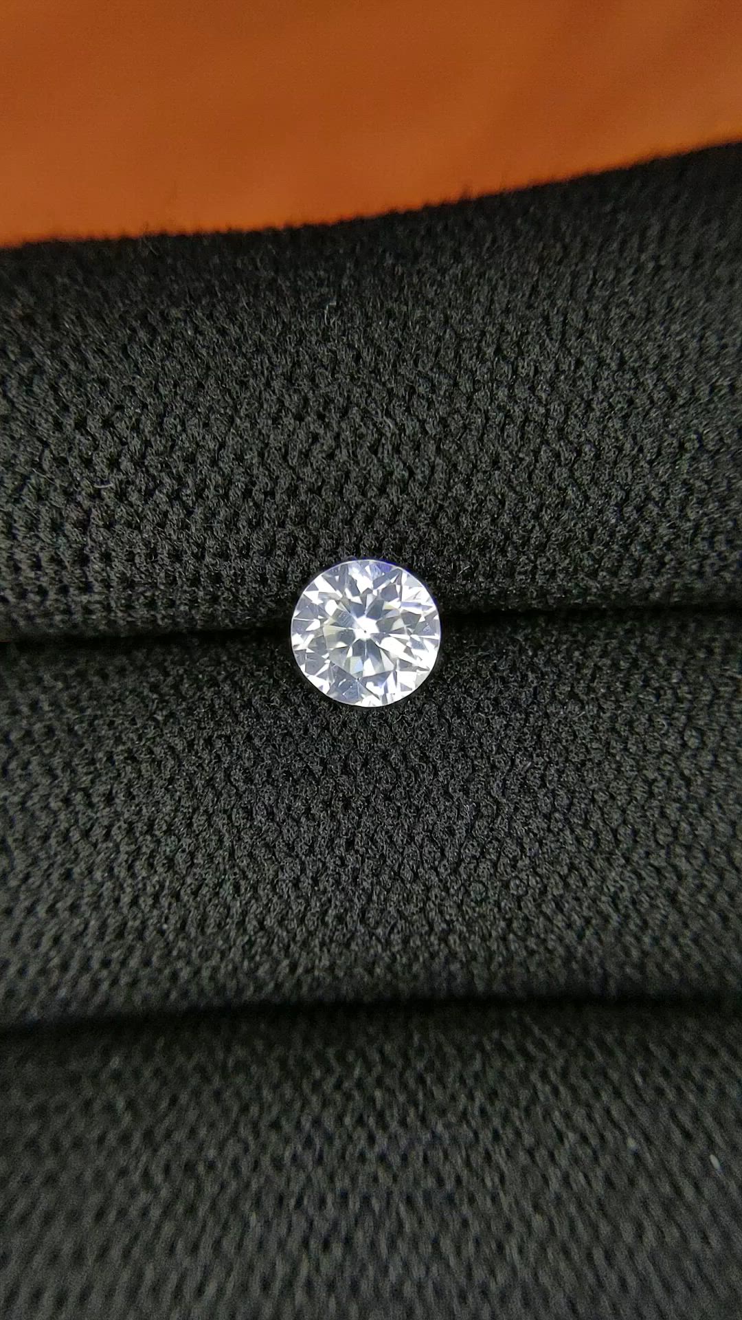 1.13 Ct. White Zircon from Ceylon (Sri Lanka) Size Video