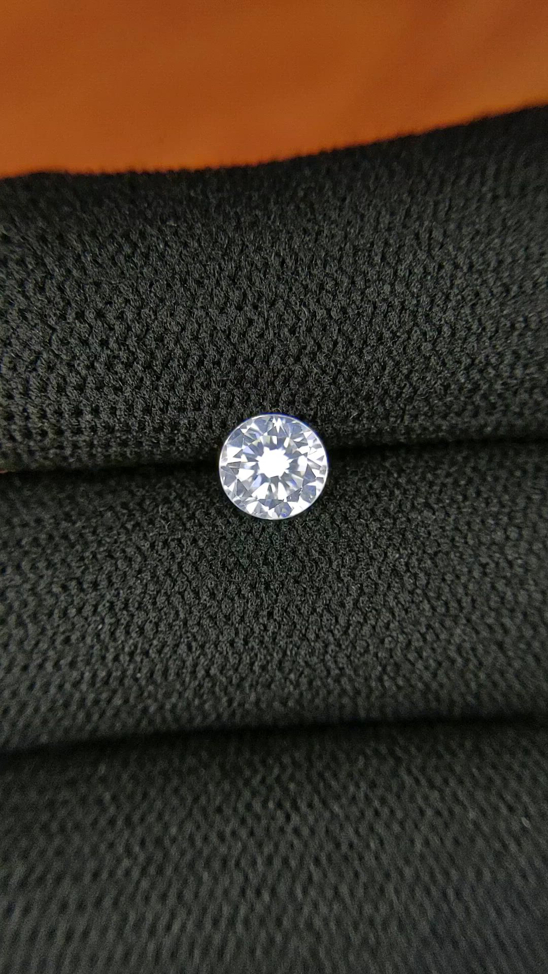 1.11 Ct. White Zircon from Ceylon (Sri Lanka) Size Video