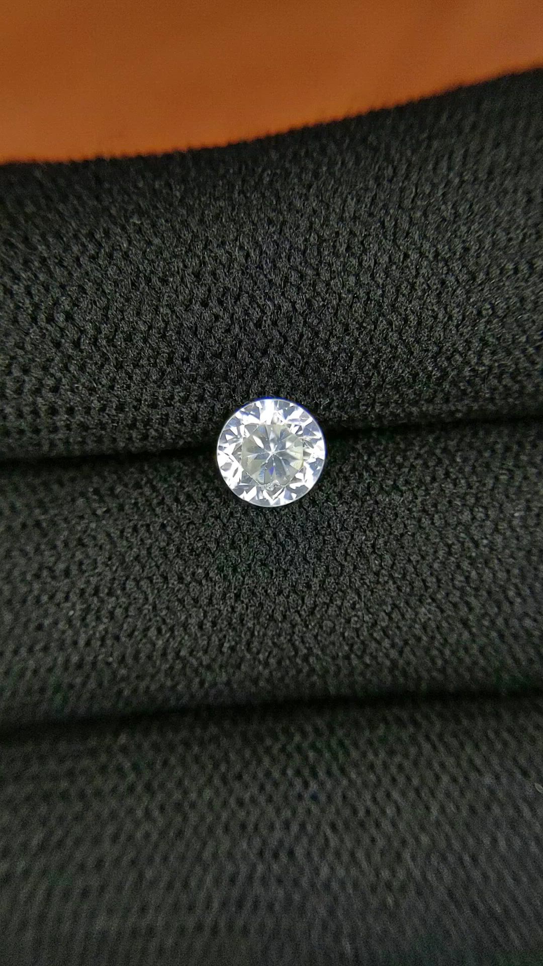 1.26 Ct. White Zircon from Ceylon (Sri Lanka) Size Video