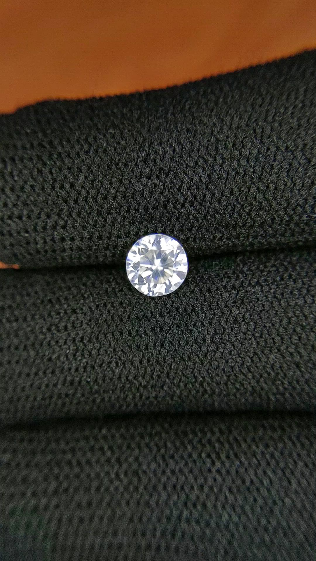 1.19 Ct. White Zircon from Ceylon (Sri Lanka) Size Video