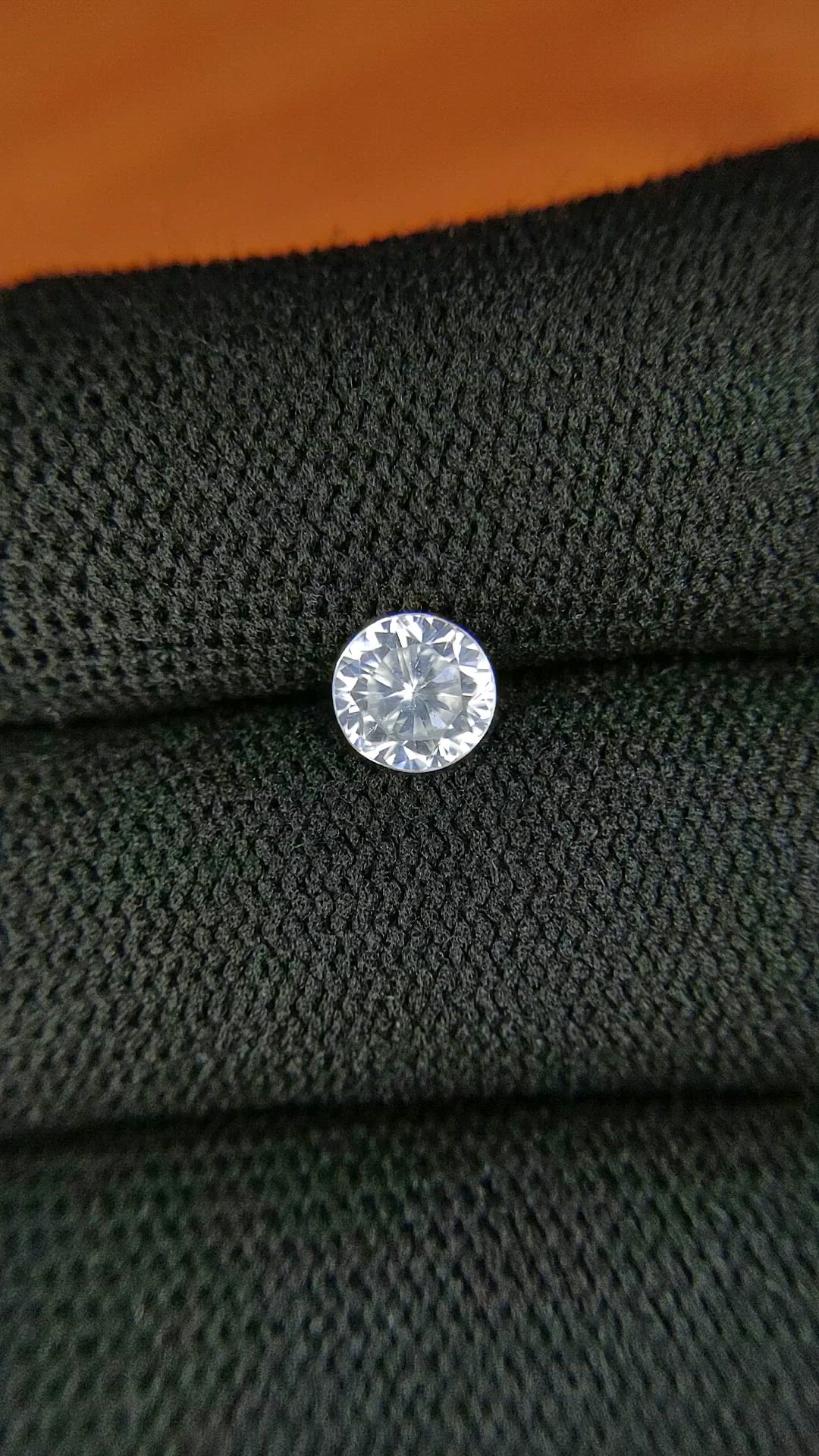 1.20 Ct. White Zircon from Ceylon (Sri Lanka) Size Video