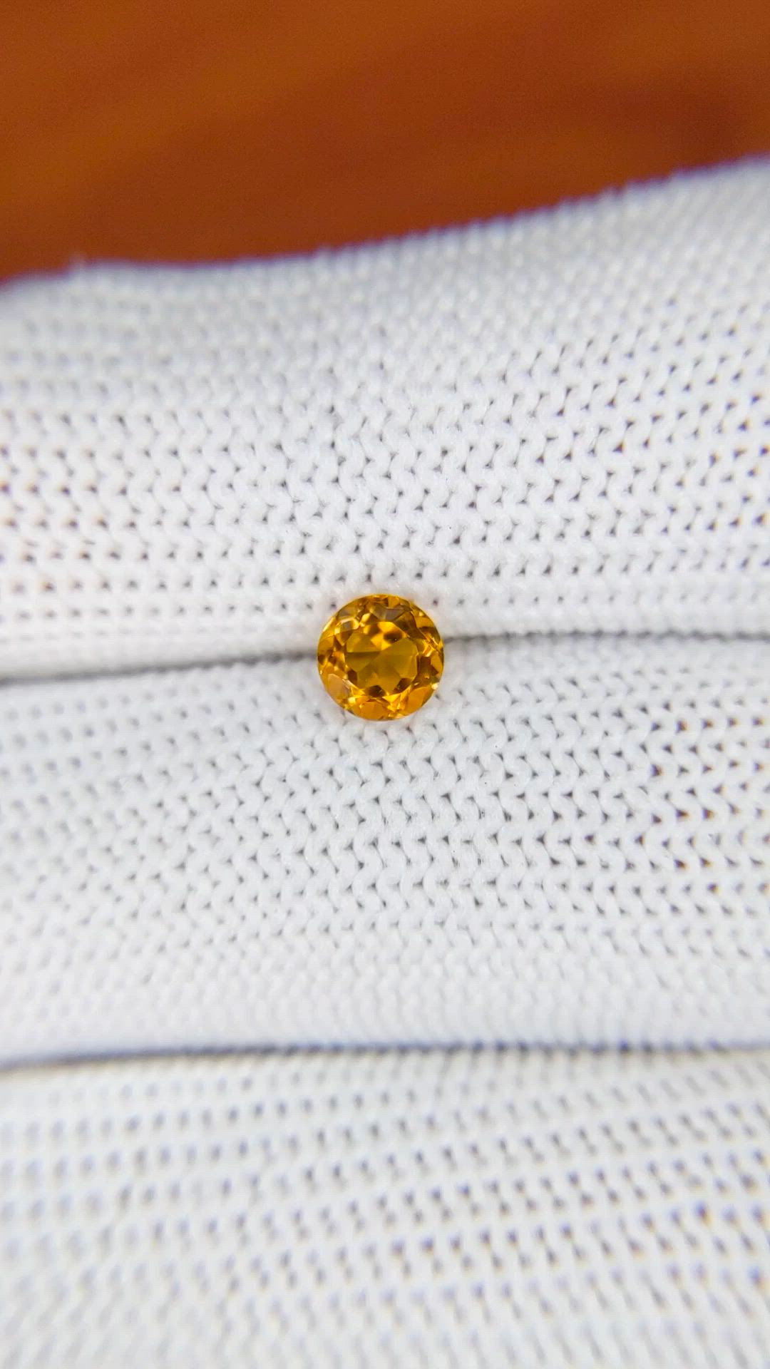 0.50 Ct. Orange Madeira Citrine from Brazil Size Video