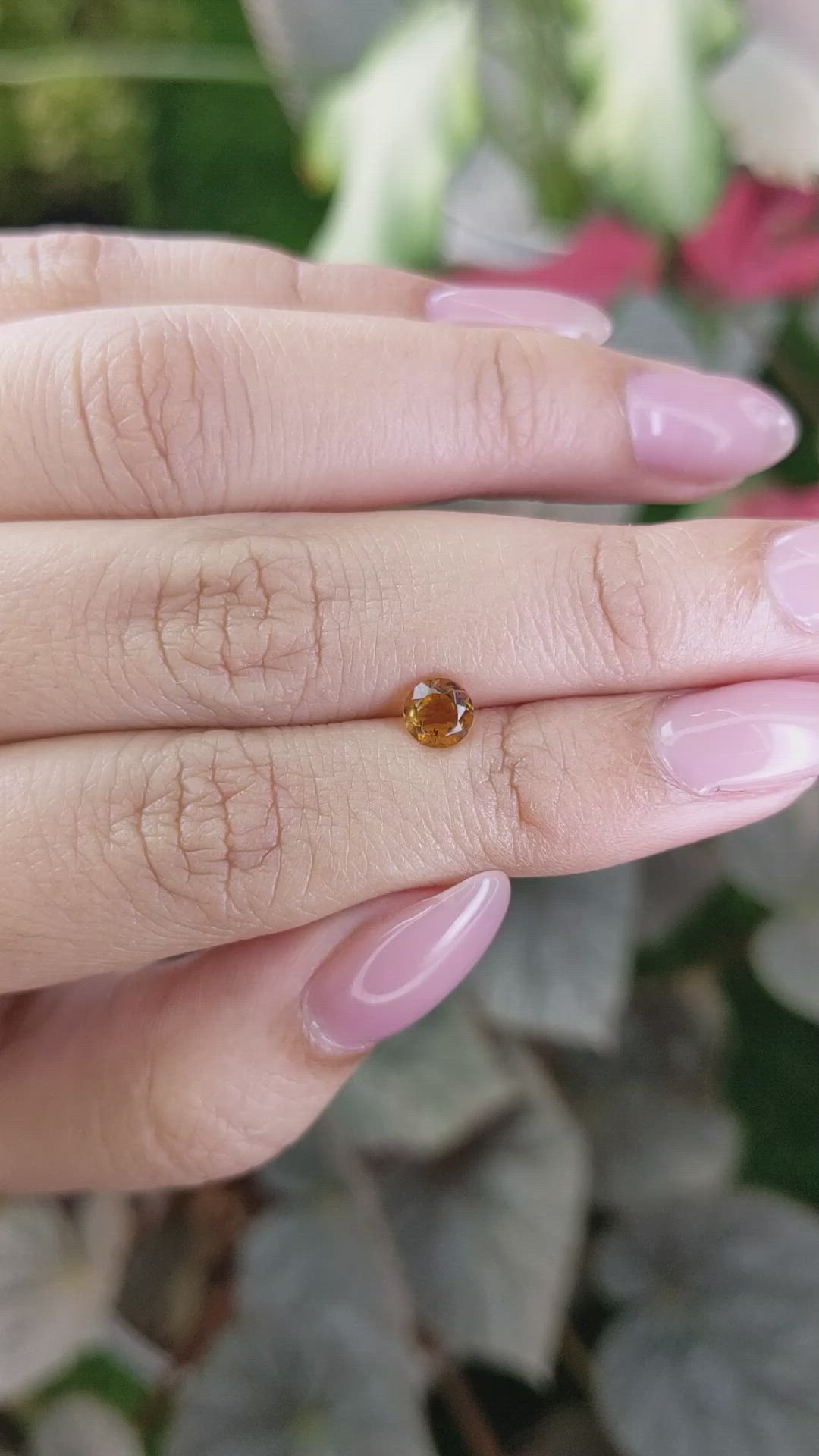 0.50 Ct. Orange Madeira Citrine from Brazil Size Video