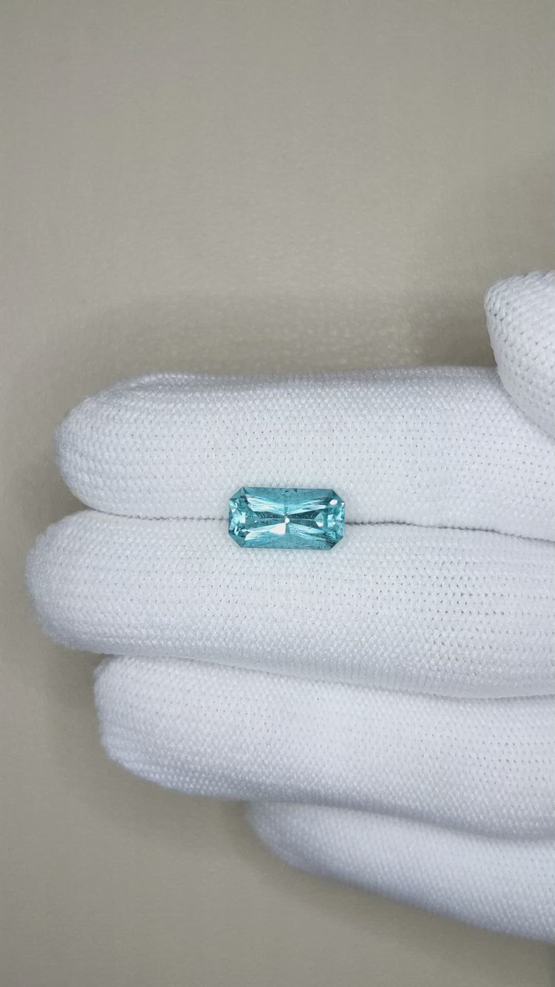 2.52 Ct. Blue Aquamarine from Brazil Size Video