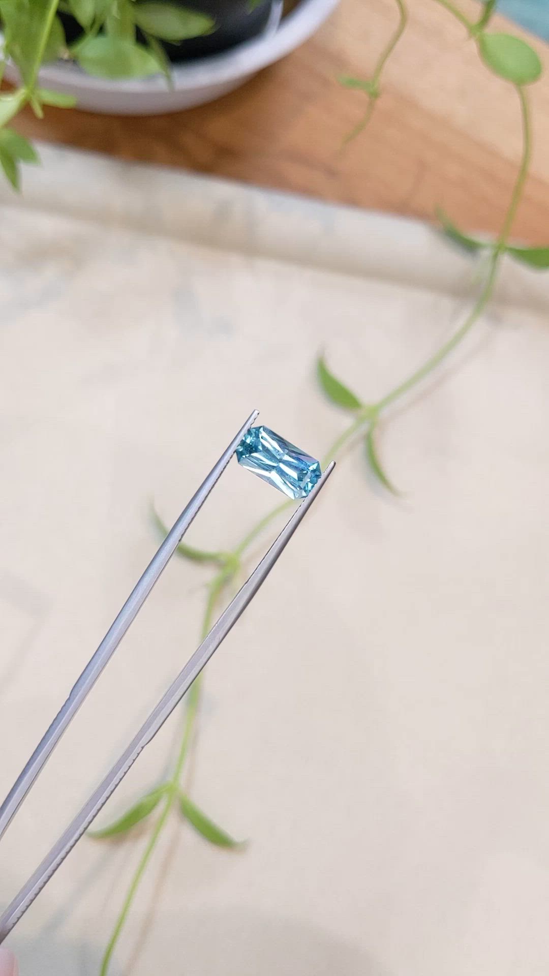 2.52 Ct. Blue Aquamarine from Brazil Size Video