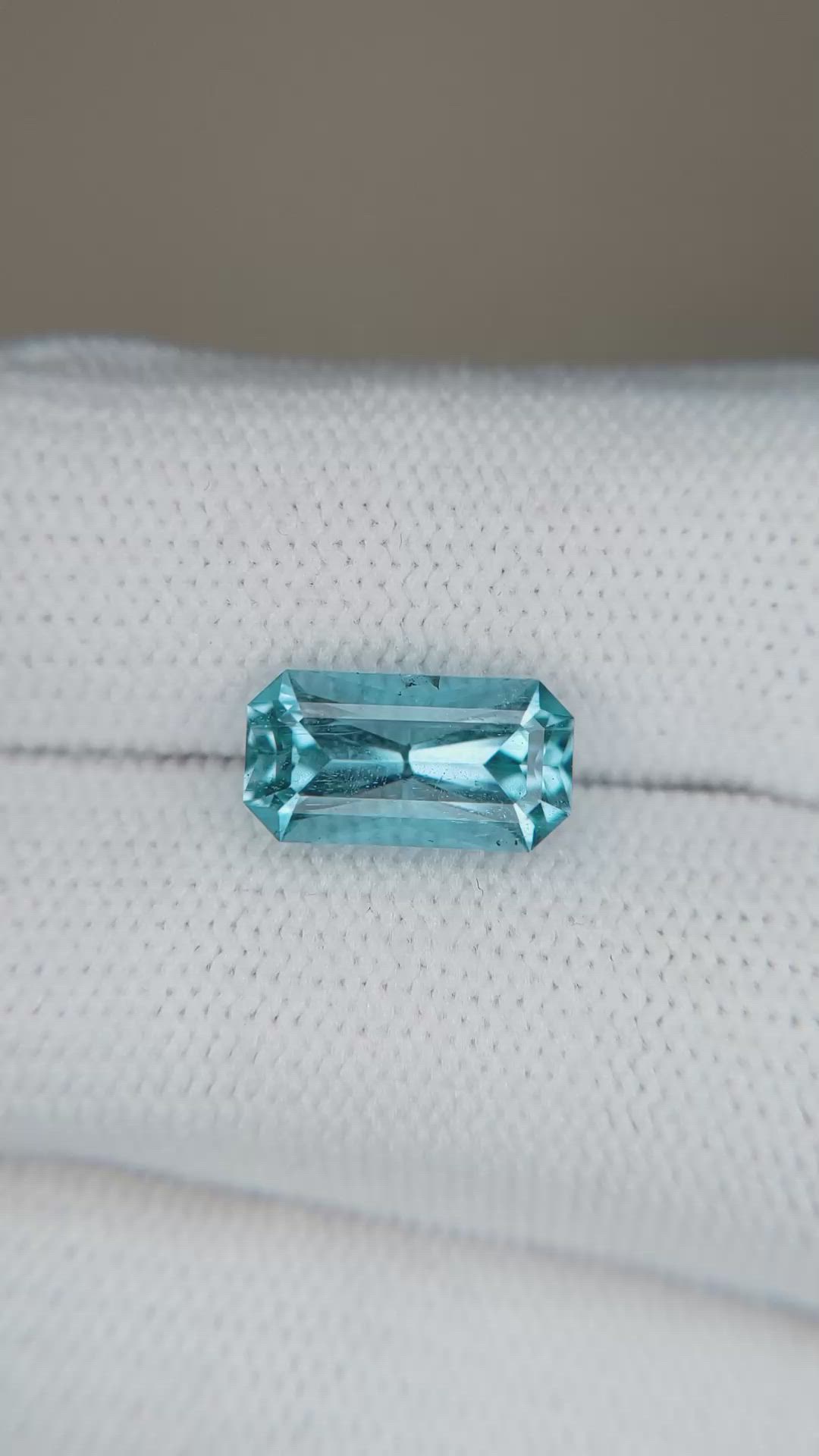 2.52 Ct. Blue Aquamarine from Brazil Size Video