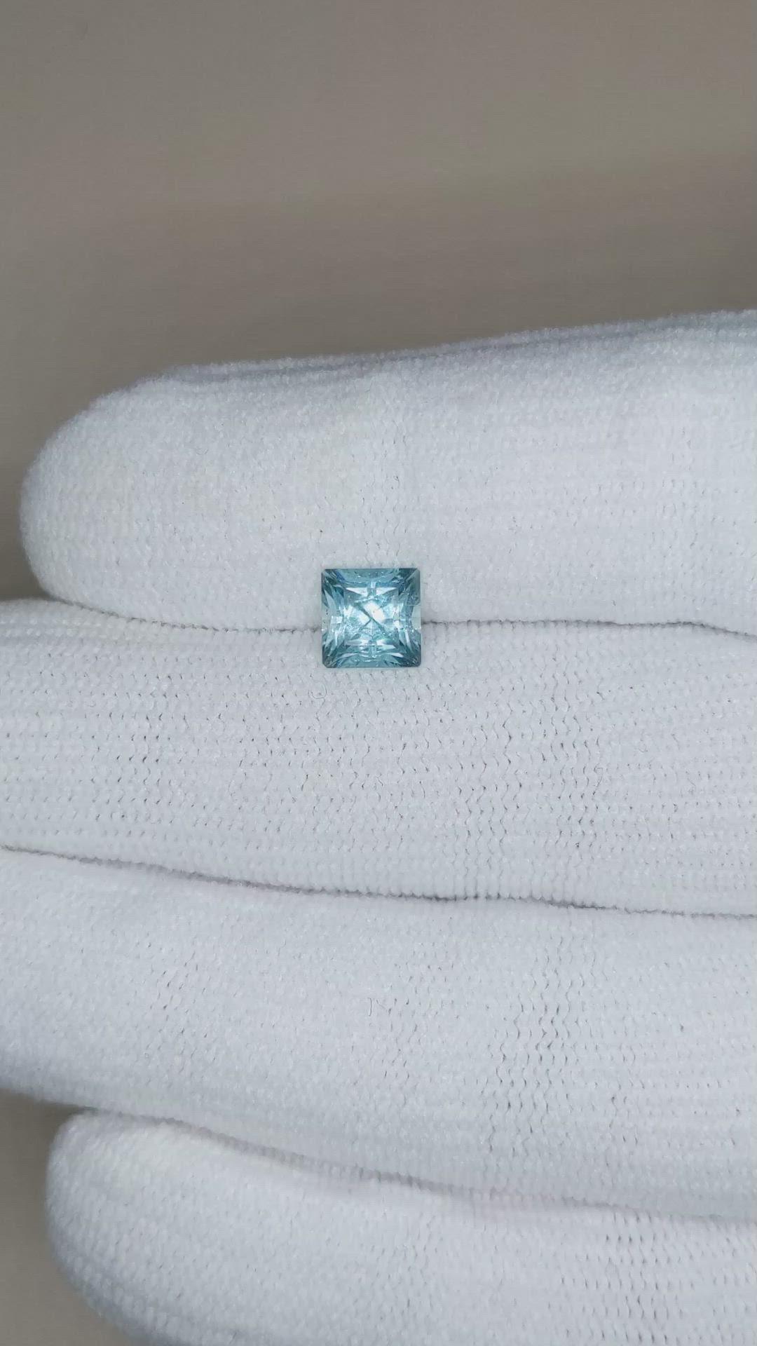 0.97 Ct. Blue Aquamarine from Nigeria Size Video