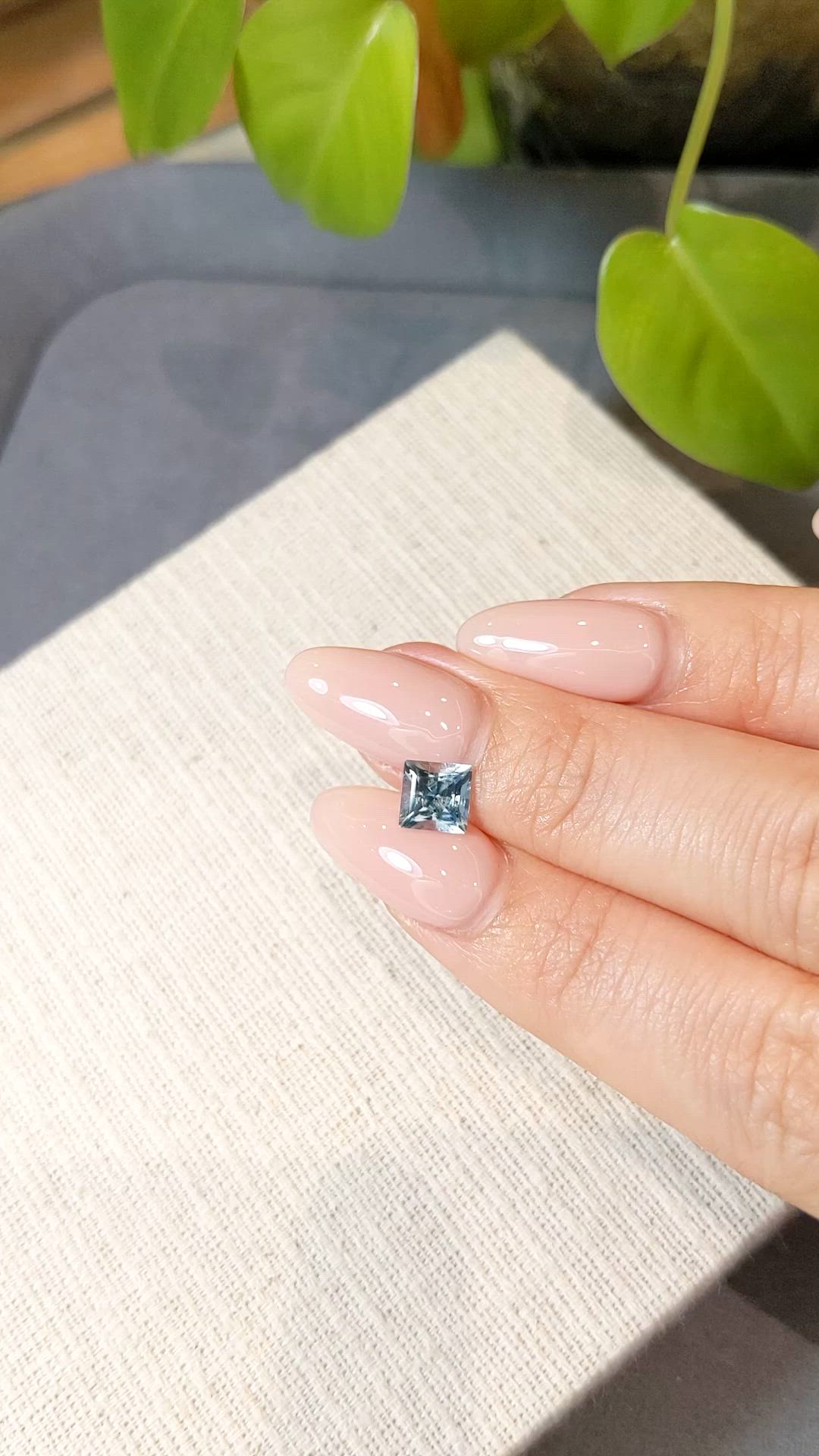 0.97 Ct. Blue Aquamarine from Nigeria Size Video