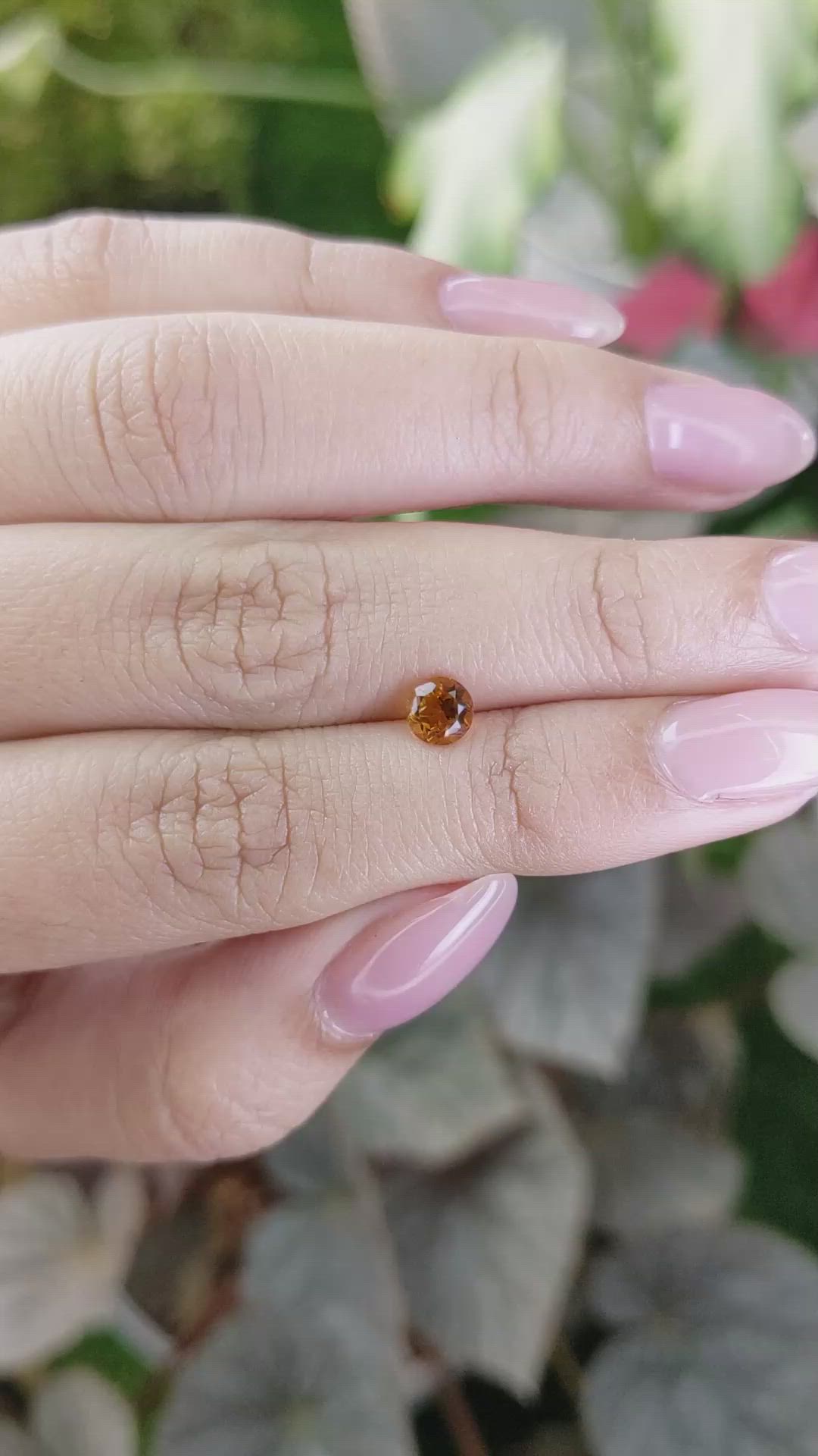 0.50 Ct. Orange Madeira Citrine from Brazil Size Video