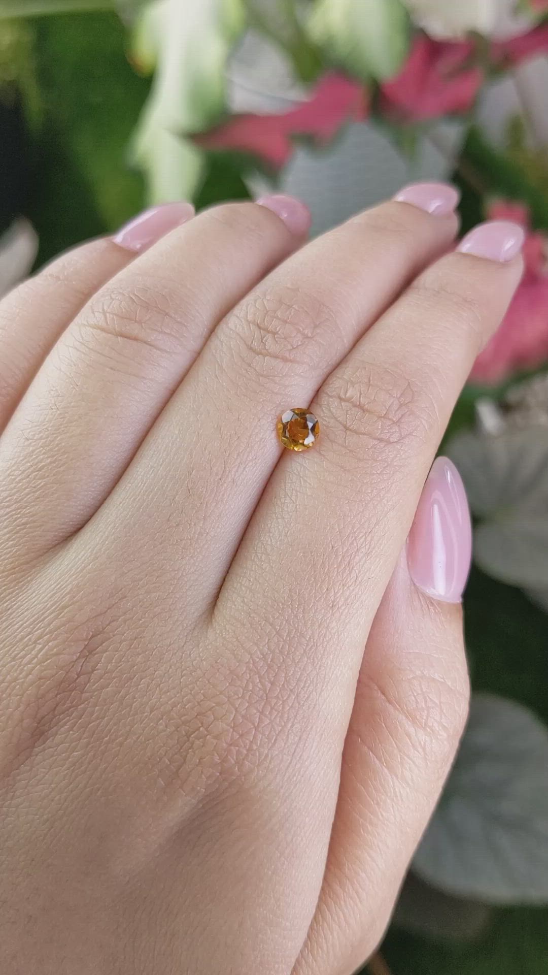 0.46 Ct. Madeira Citrine from Brazil Size Video