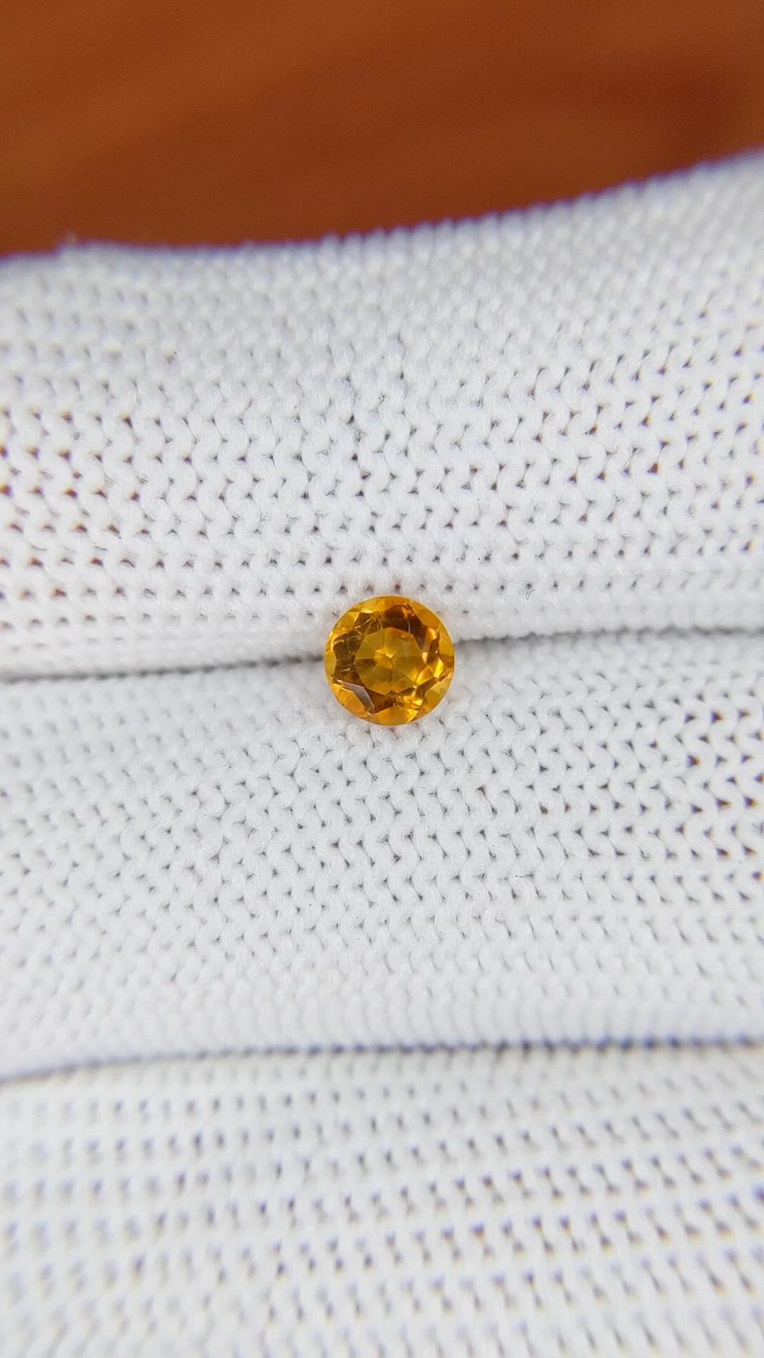 0.46 Ct. Madeira Citrine from Brazil Size Video
