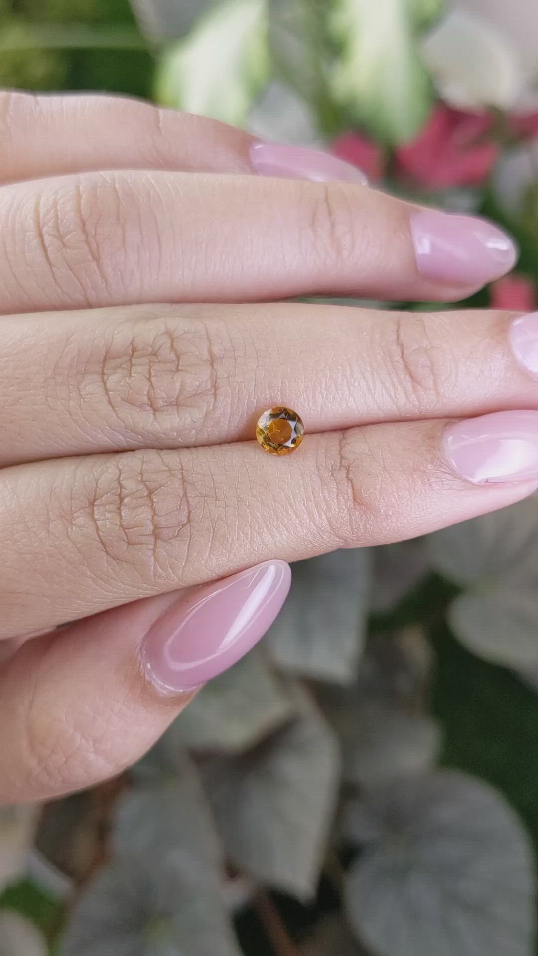 0.46 Ct. Madeira Citrine from Brazil Size Video