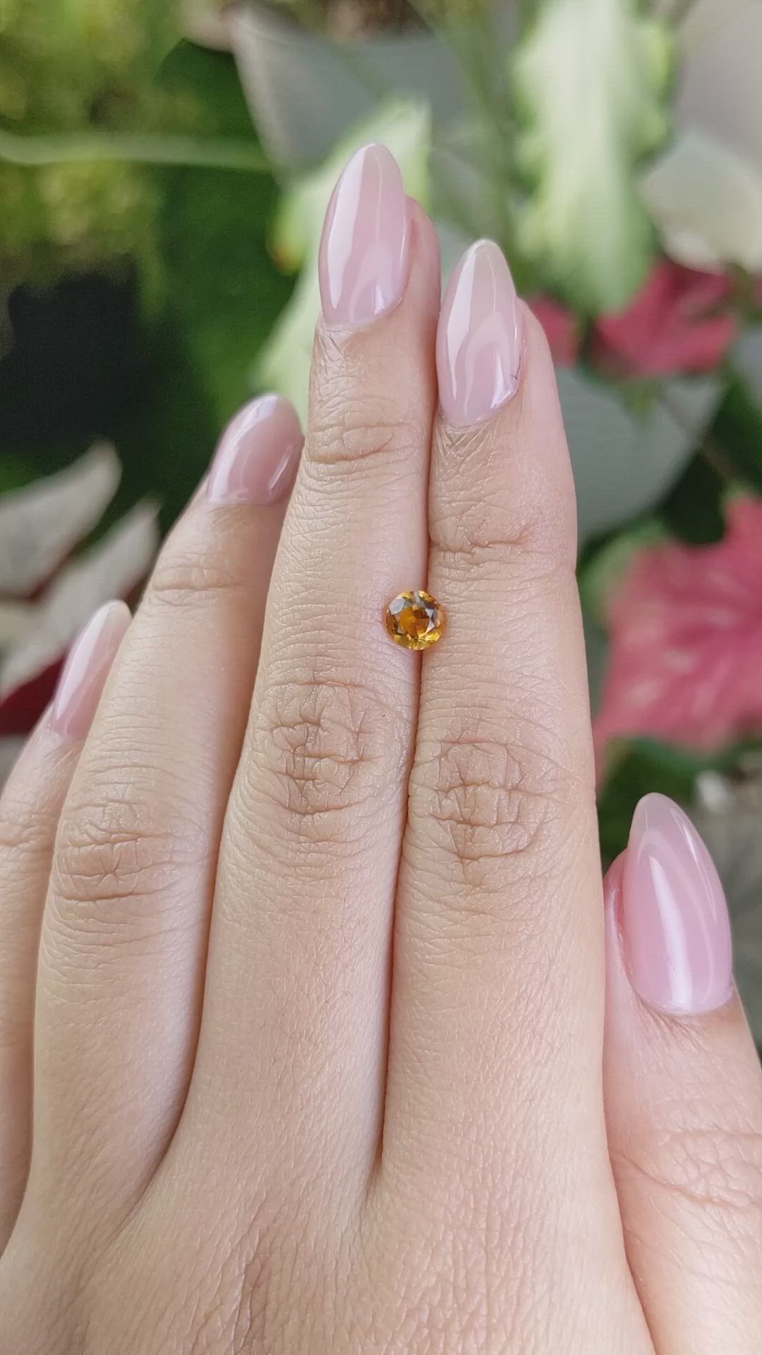 0.46 Ct. Madeira Citrine from Brazil Size Video