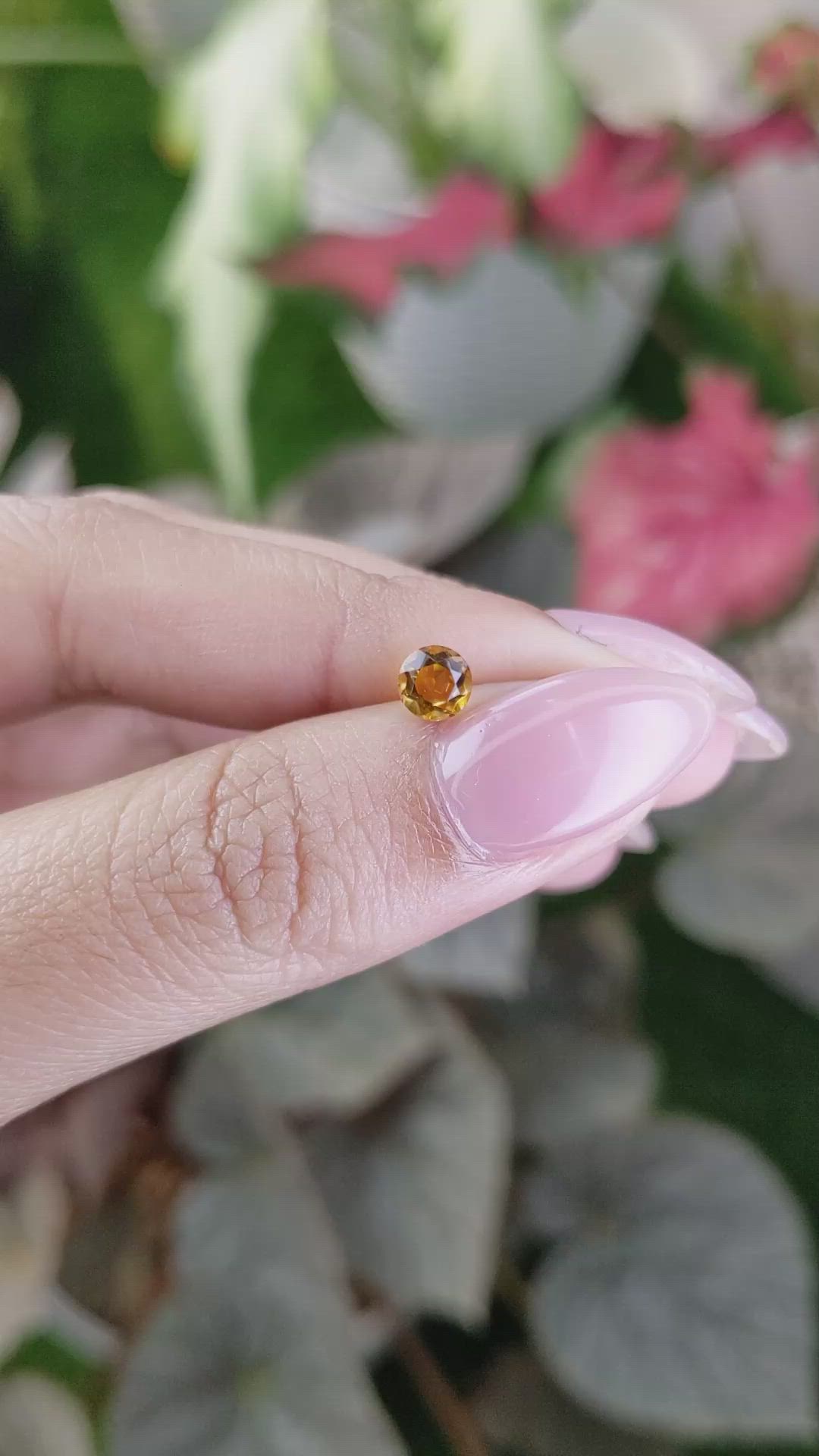 0.46 Ct. Madeira Citrine from Brazil Size Video