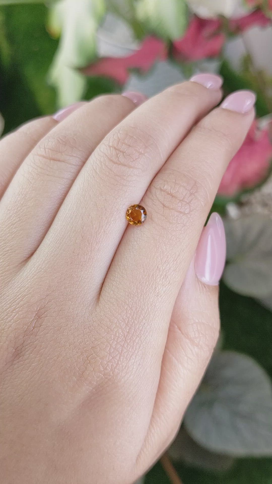 0.40 Ct. Madeira Citrine from Brazil Size Video