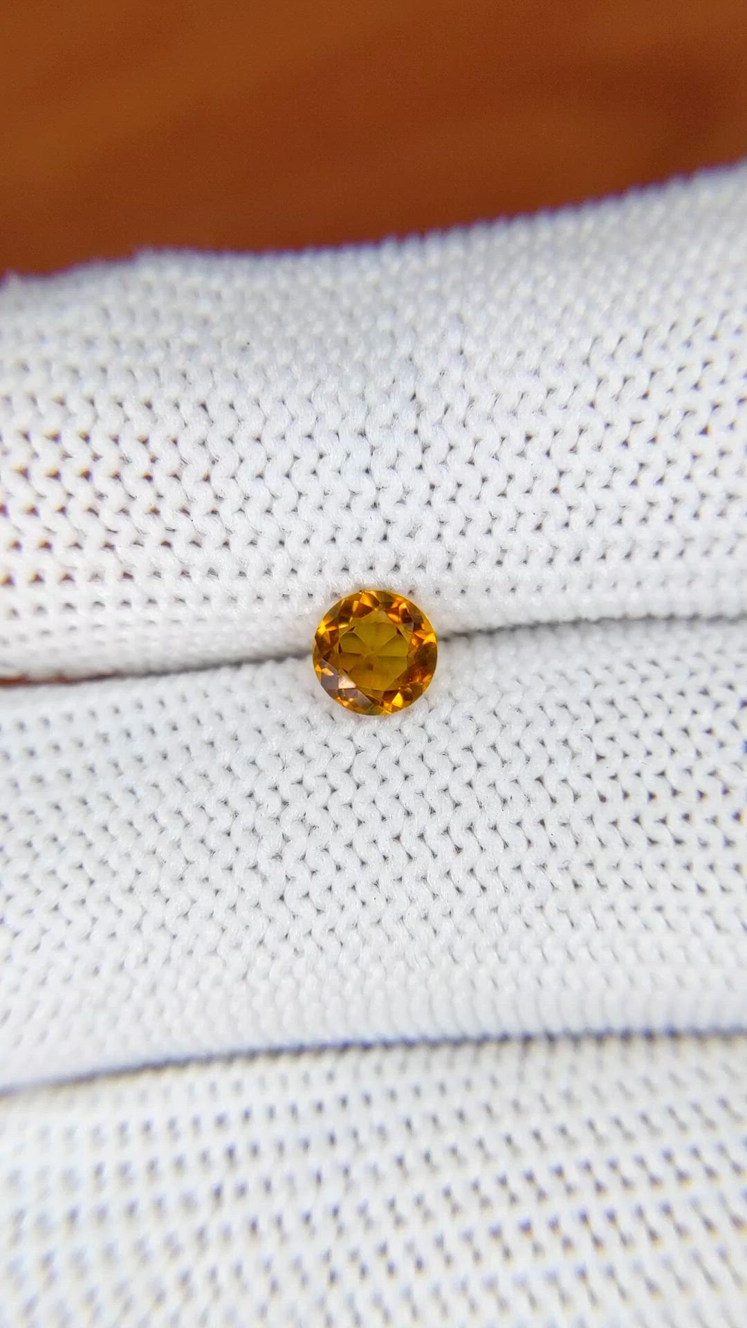0.40 Ct. Madeira Citrine from Brazil Size Video