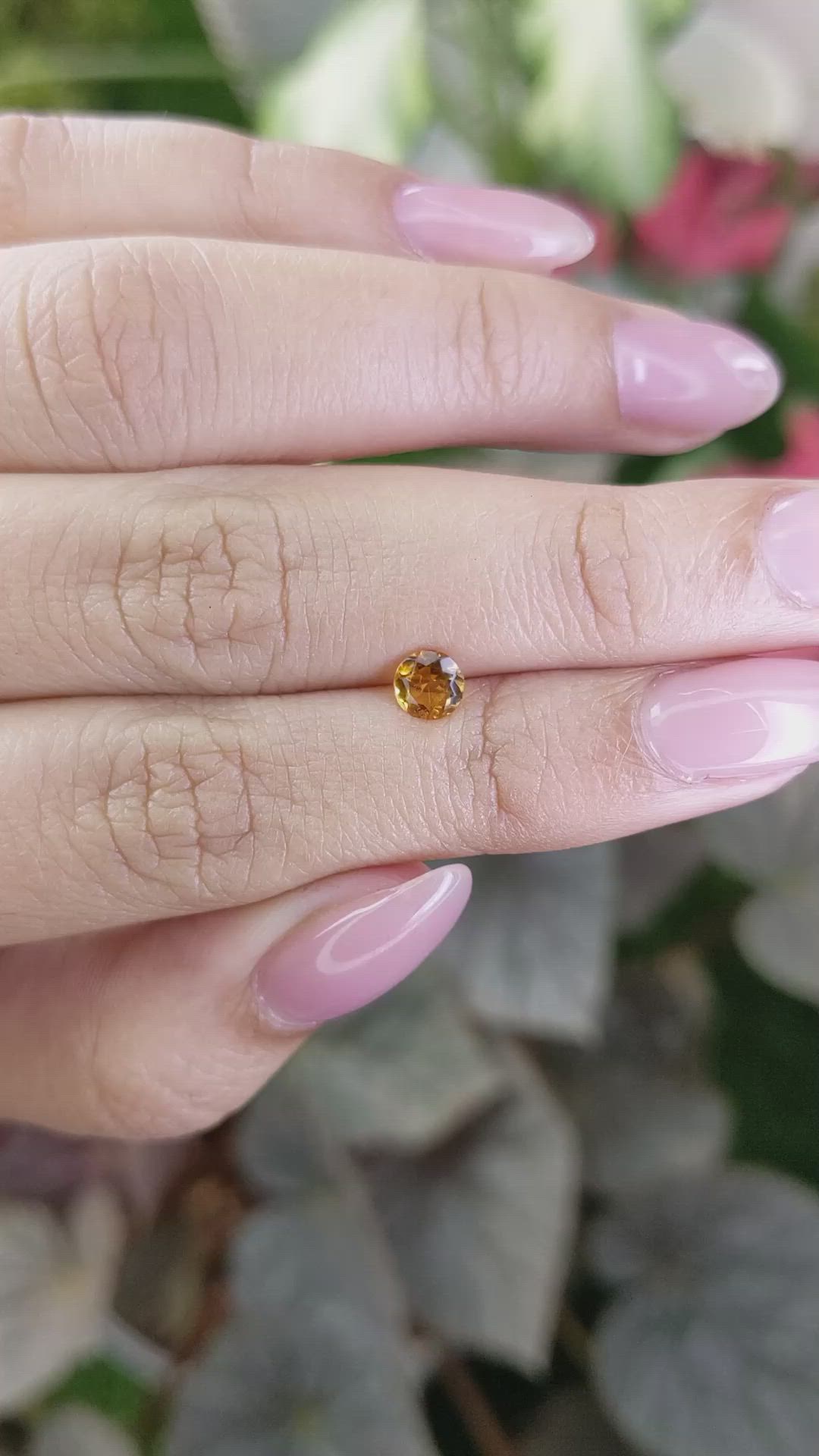 0.36 Ct. Madeira Citrine from Brazil Size Video