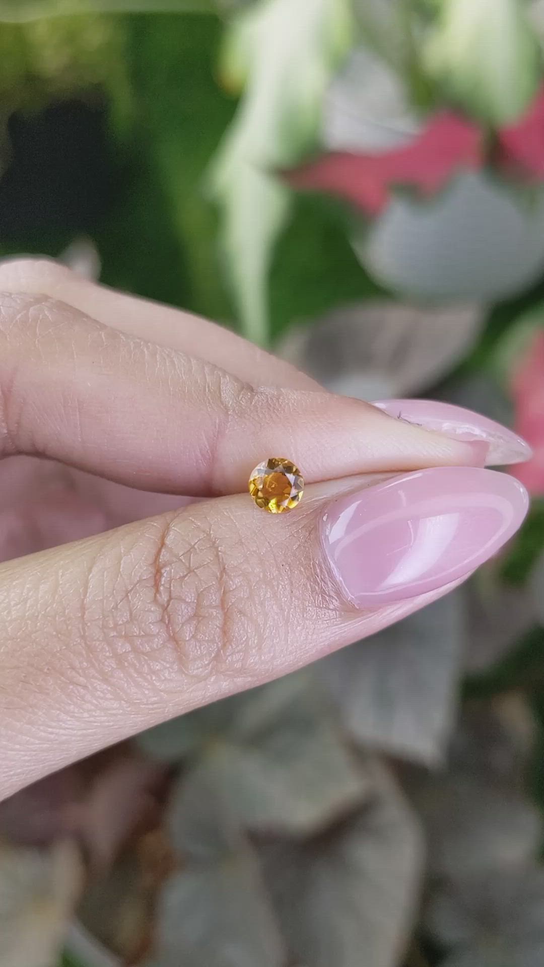 0.36 Ct. Madeira Citrine from Brazil Size Video